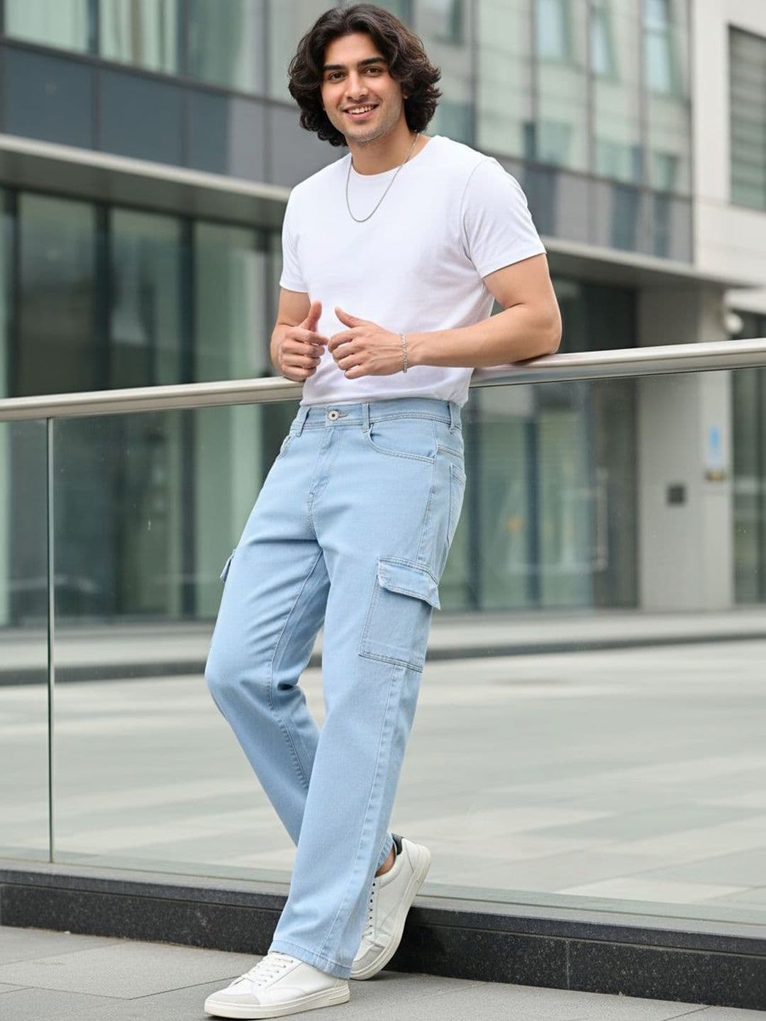 Kook N Keech Men Classic Mid-Rise Stretchable Jeans thumbnail 3