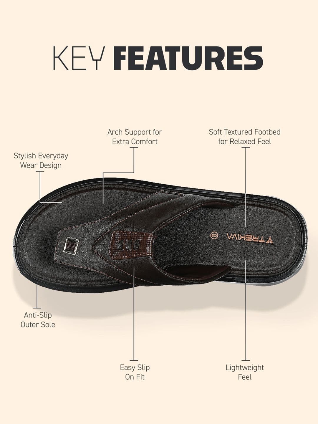 Trekiva Men Thong Flip-Flops thumbnail 5