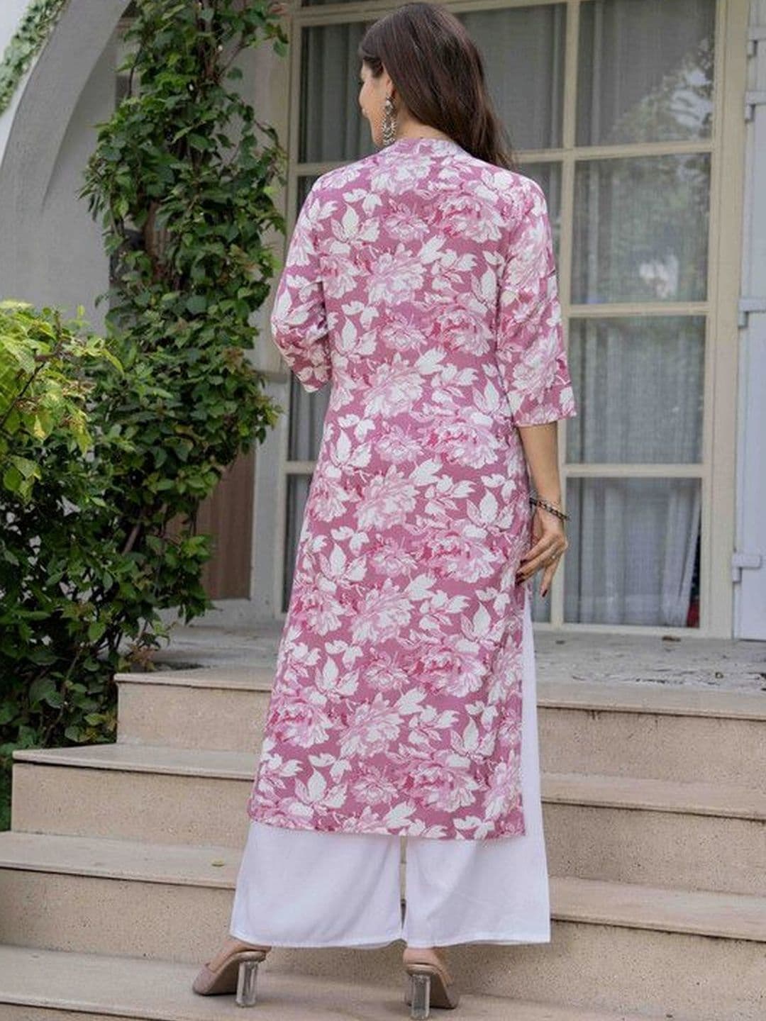 FABZARI Women Floral Printed Floral Kurta thumbnail 5