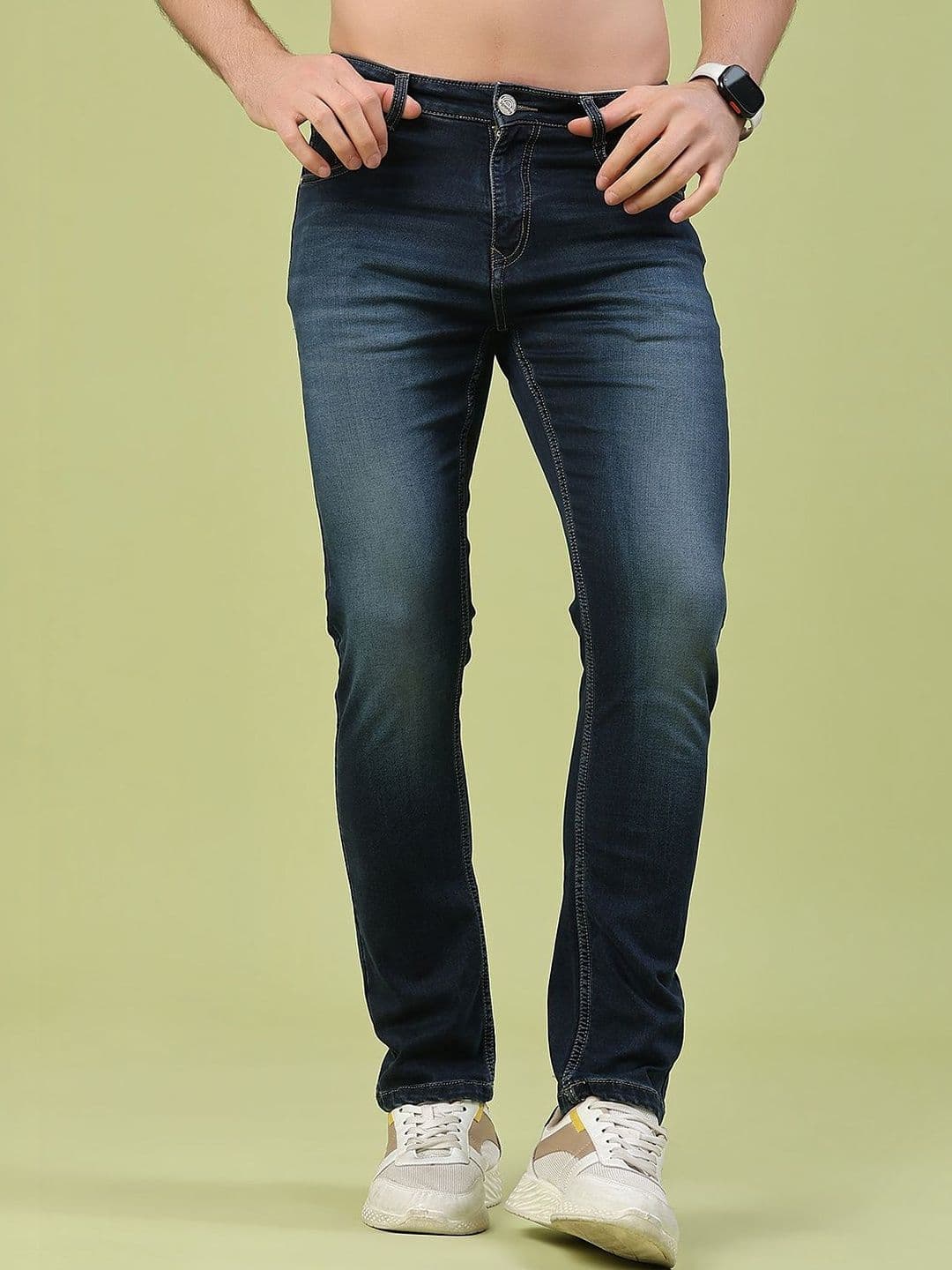 V-Mart Men Skinny Fit Mid-Rise Light Fade Jeans