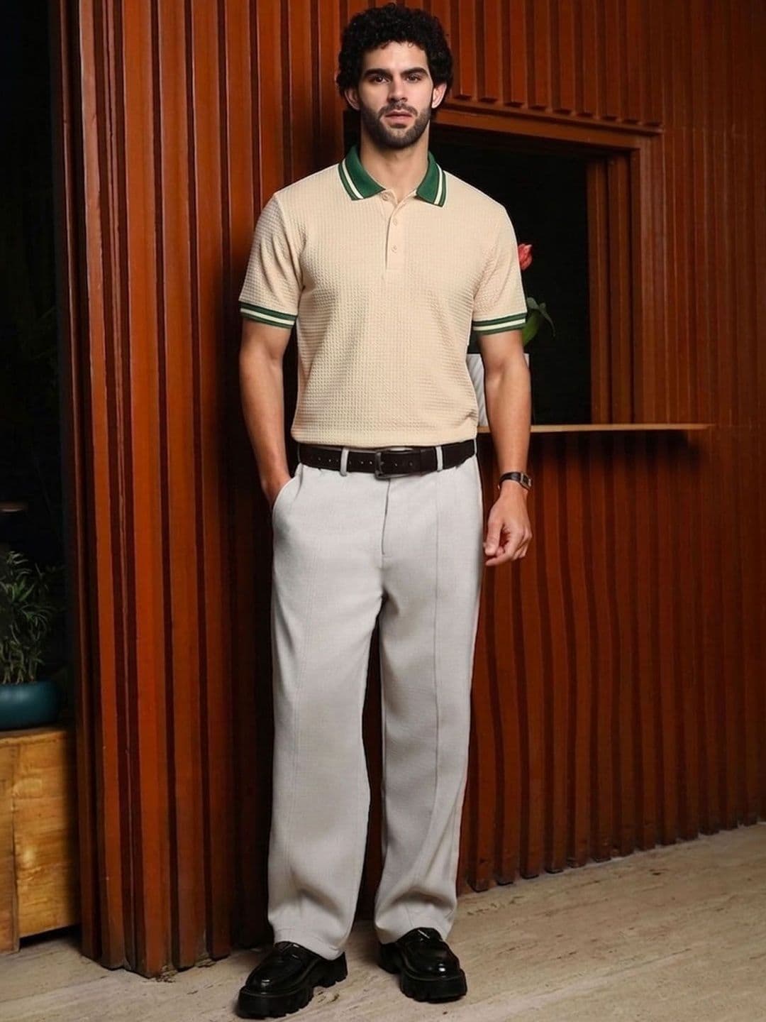 THE BEETEL HOUSE Men Polo Collar T-shirt thumbnail 5
