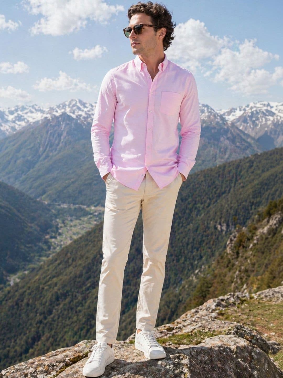The Roadster Lifestyle Co Cotton Spread Collar Full Sleeves Shirt thumbnail 2