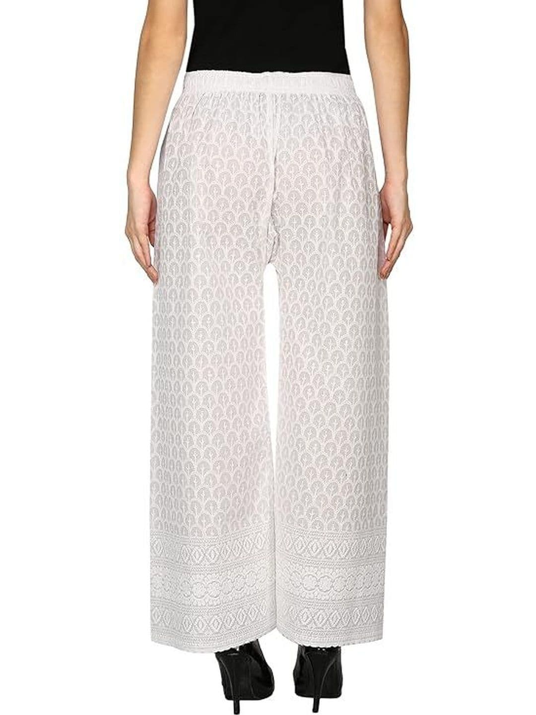 TNQ Women Ethnic Motifs Embroidered Ethnic Palazzos thumbnail 2