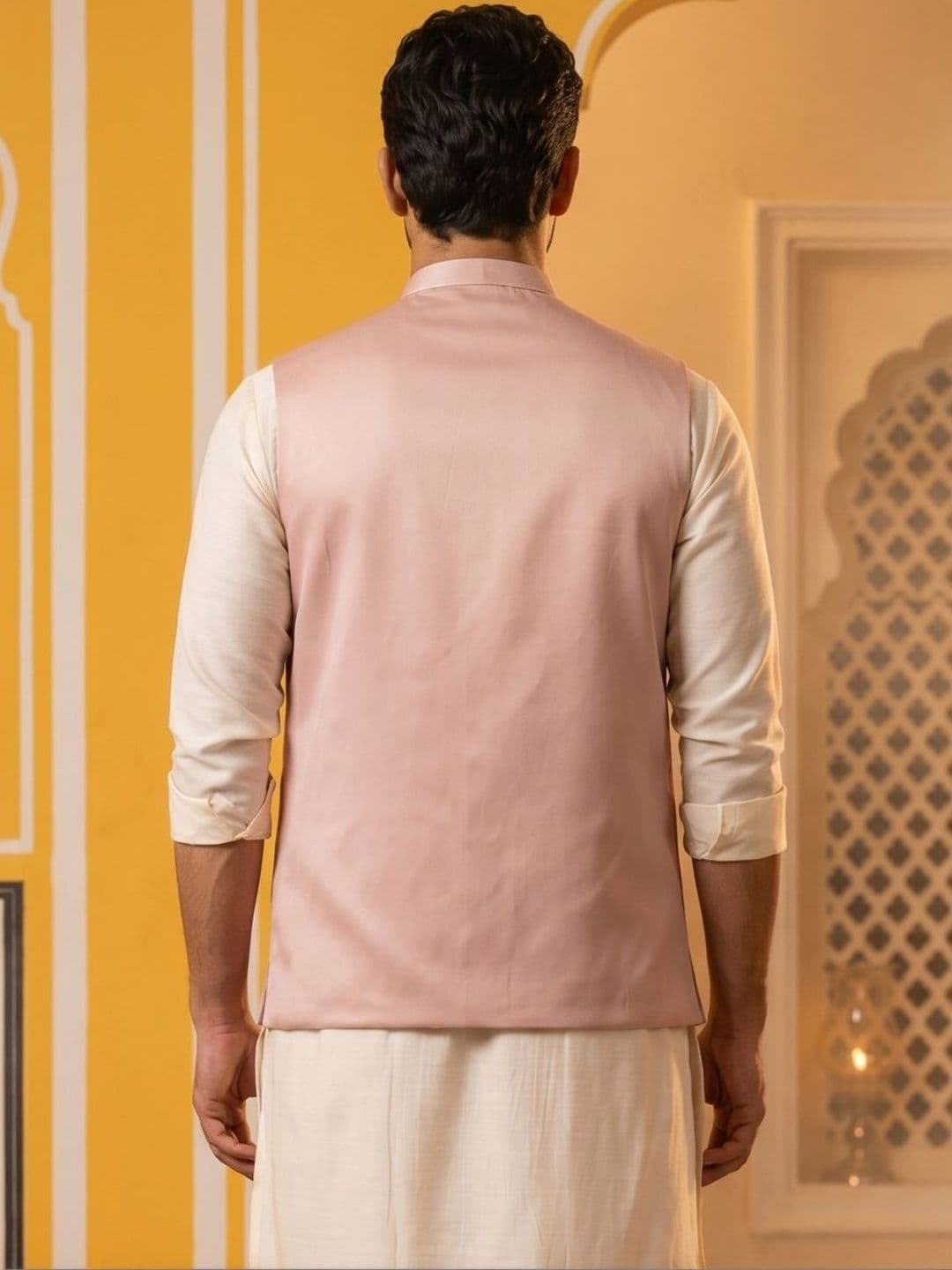 Jompers Printed Satin Nehru Jackets thumbnail 6