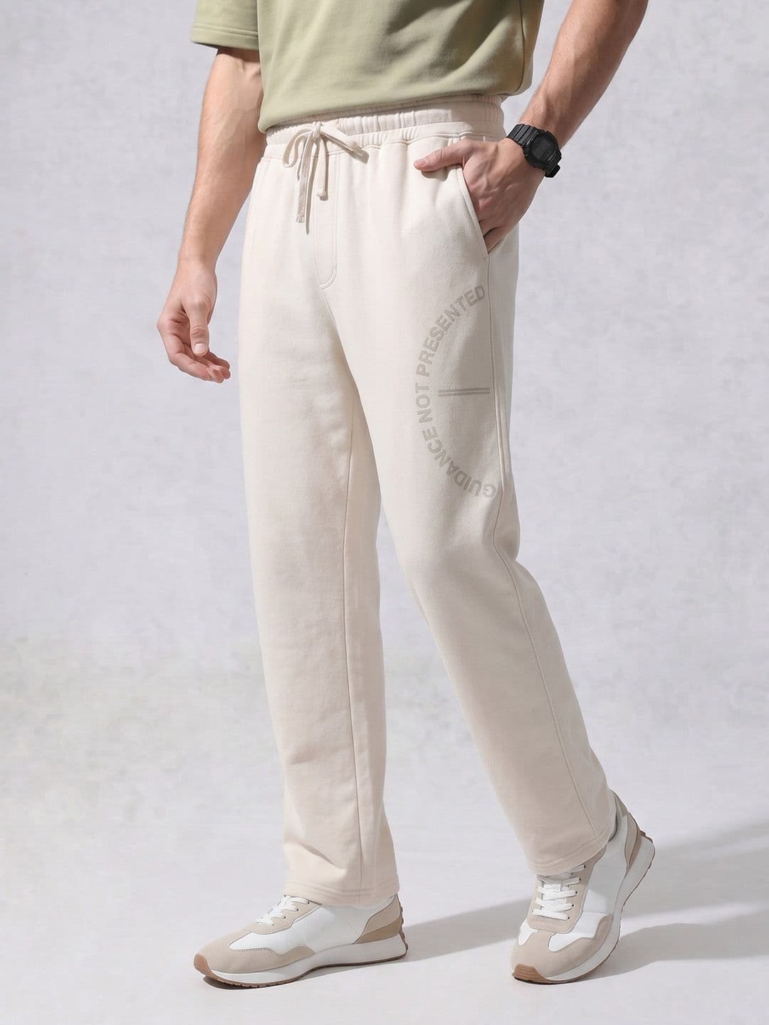 WROGN Men Straight Fit Track Pants