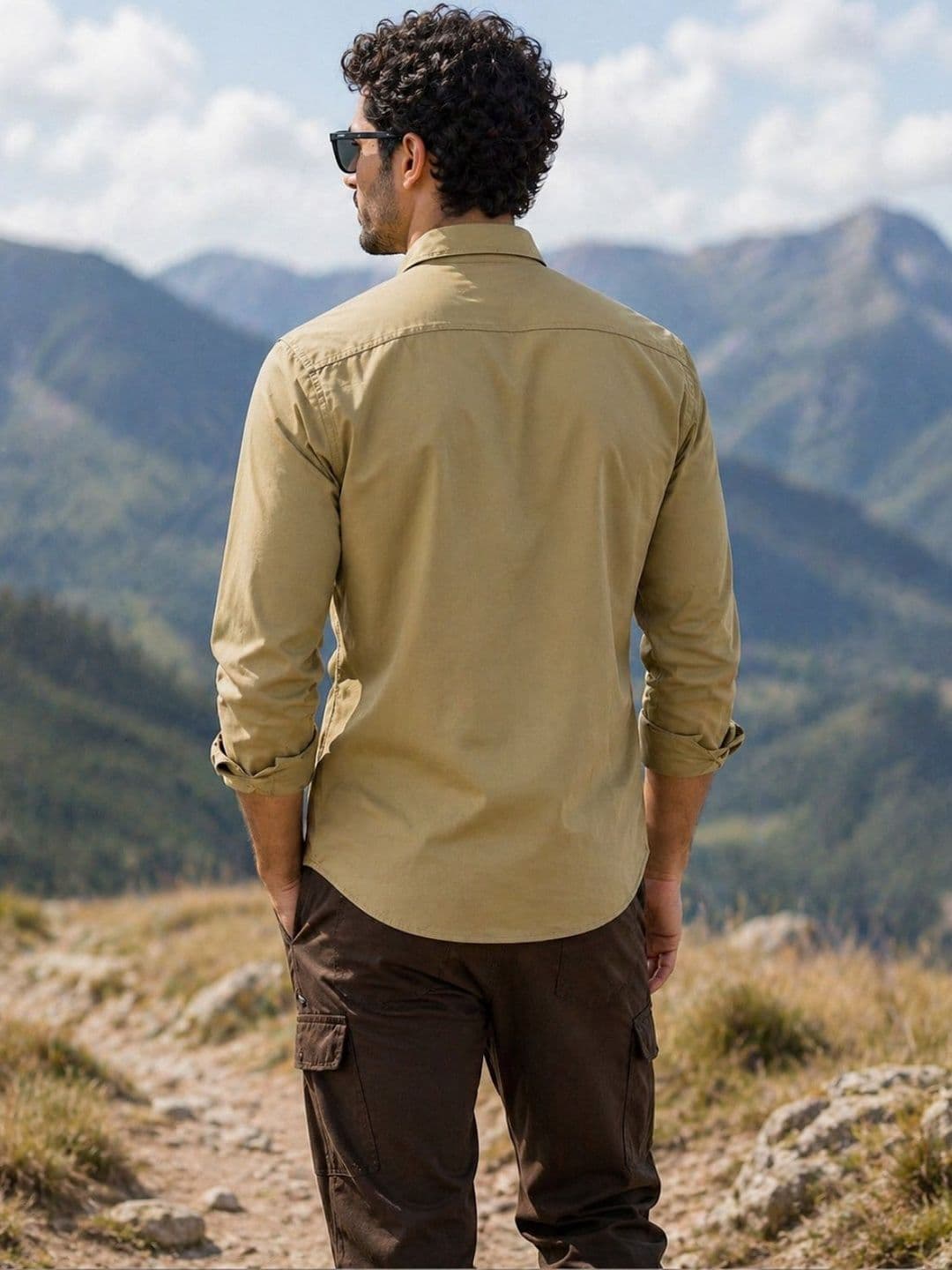The Roadster Lifestyle Co Cotton Spread Collar Full Sleeves Shirt thumbnail 2
