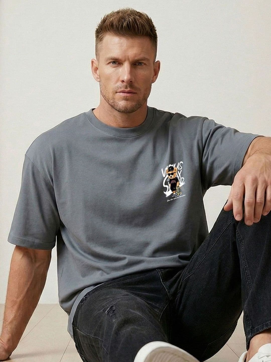 Manlino Men Printed Pure Cotton T-shirt thumbnail 2