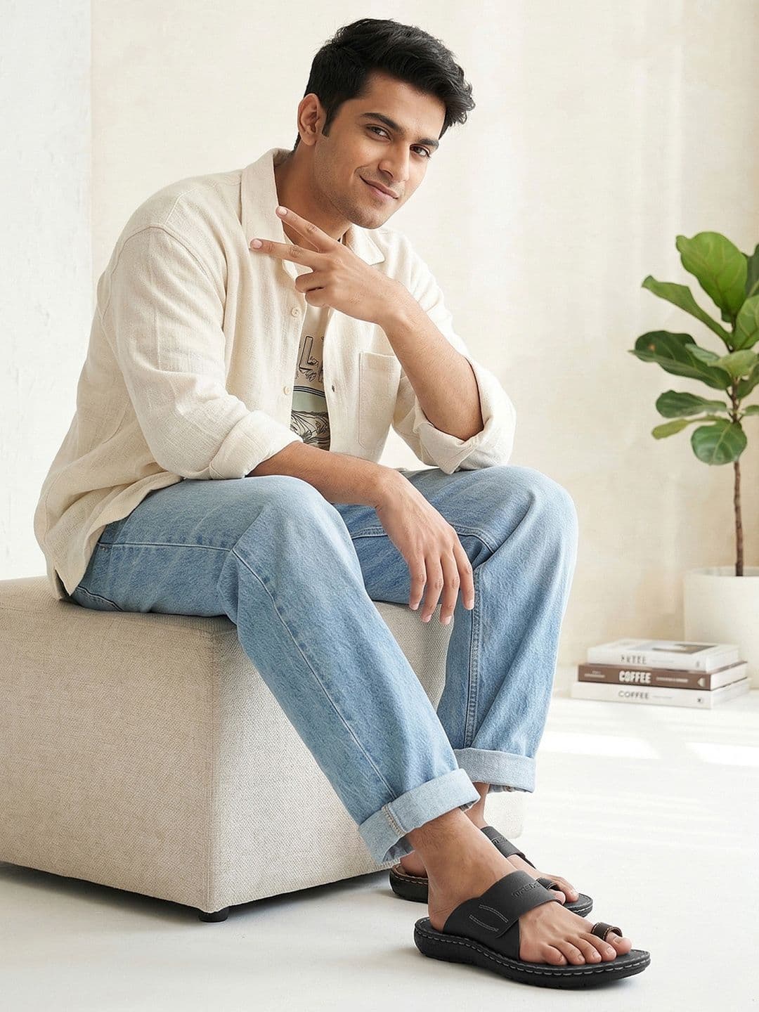 Trekiva Men Black Comfort Sandals thumbnail 6
