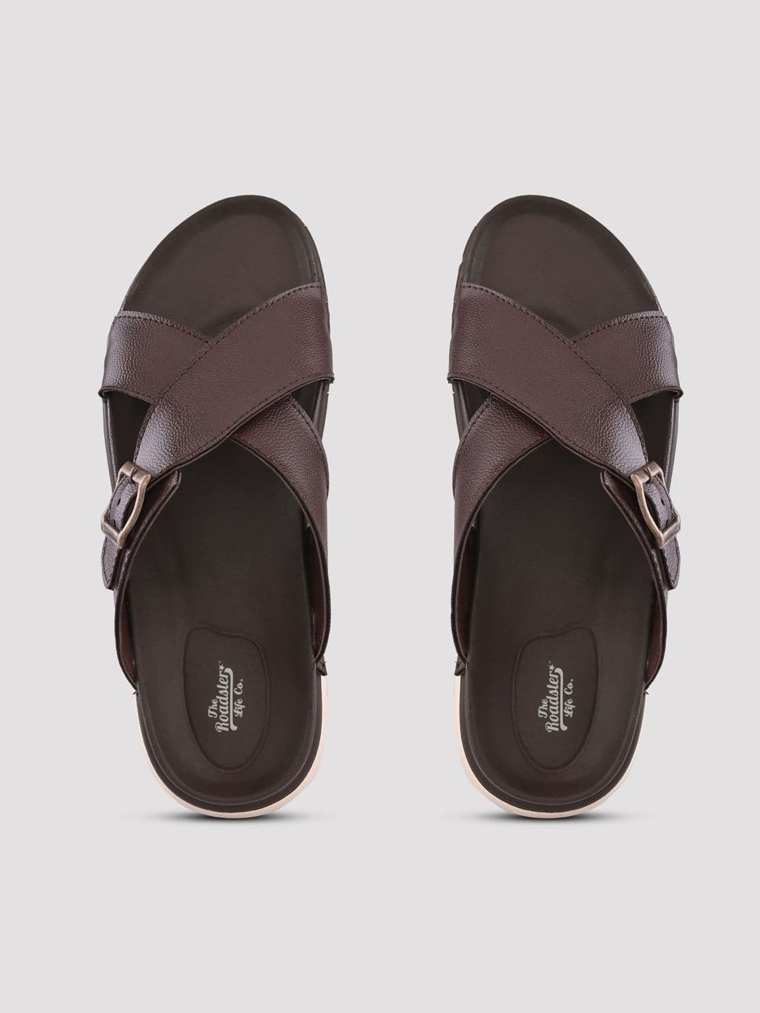 The Roadster Lifestyle Co Men Open Back Buckle Details Comfort Sandals thumbnail 7