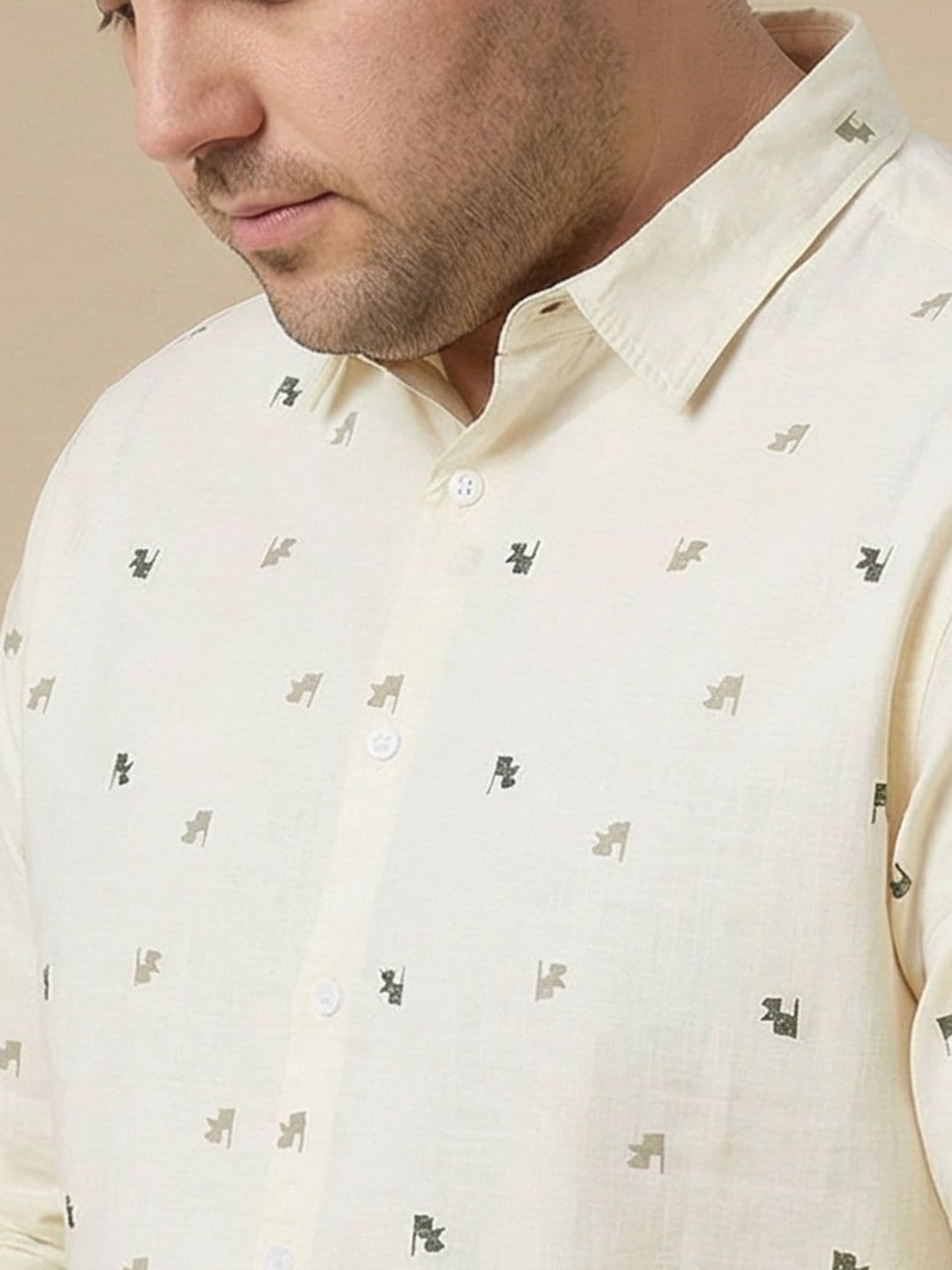 Sztori Abstract Printed Casual Shirt thumbnail 7
