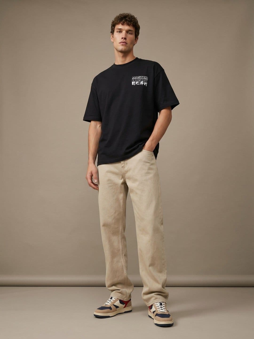 glitchez Master Mickey Graphic Oversized Fit T-shirt thumbnail 4