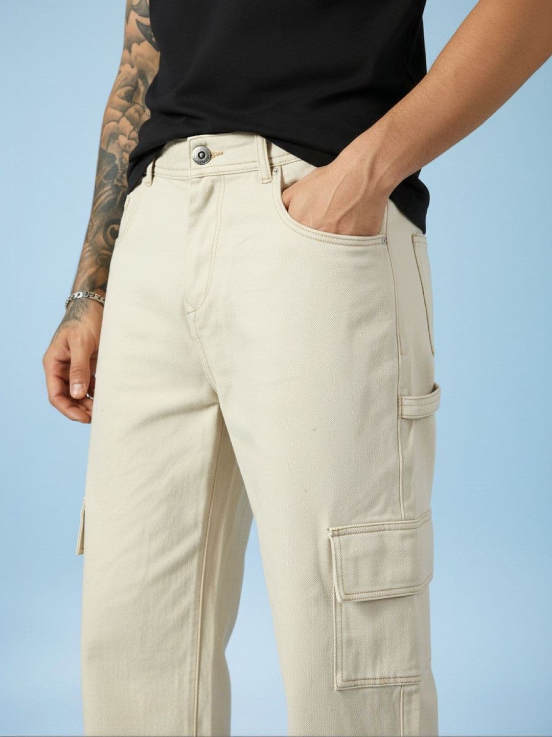 Kook N Keech Men Classic Straight Fit Mid-Rise Stretchable Jeans thumbnail 2