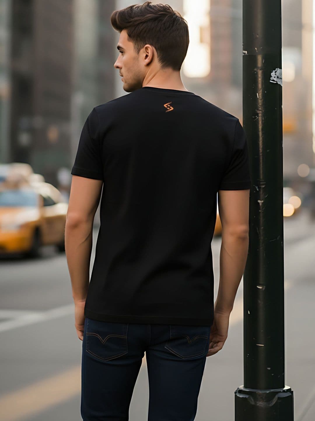SYMBLANCE Men Typography Printed T-shirt thumbnail 2