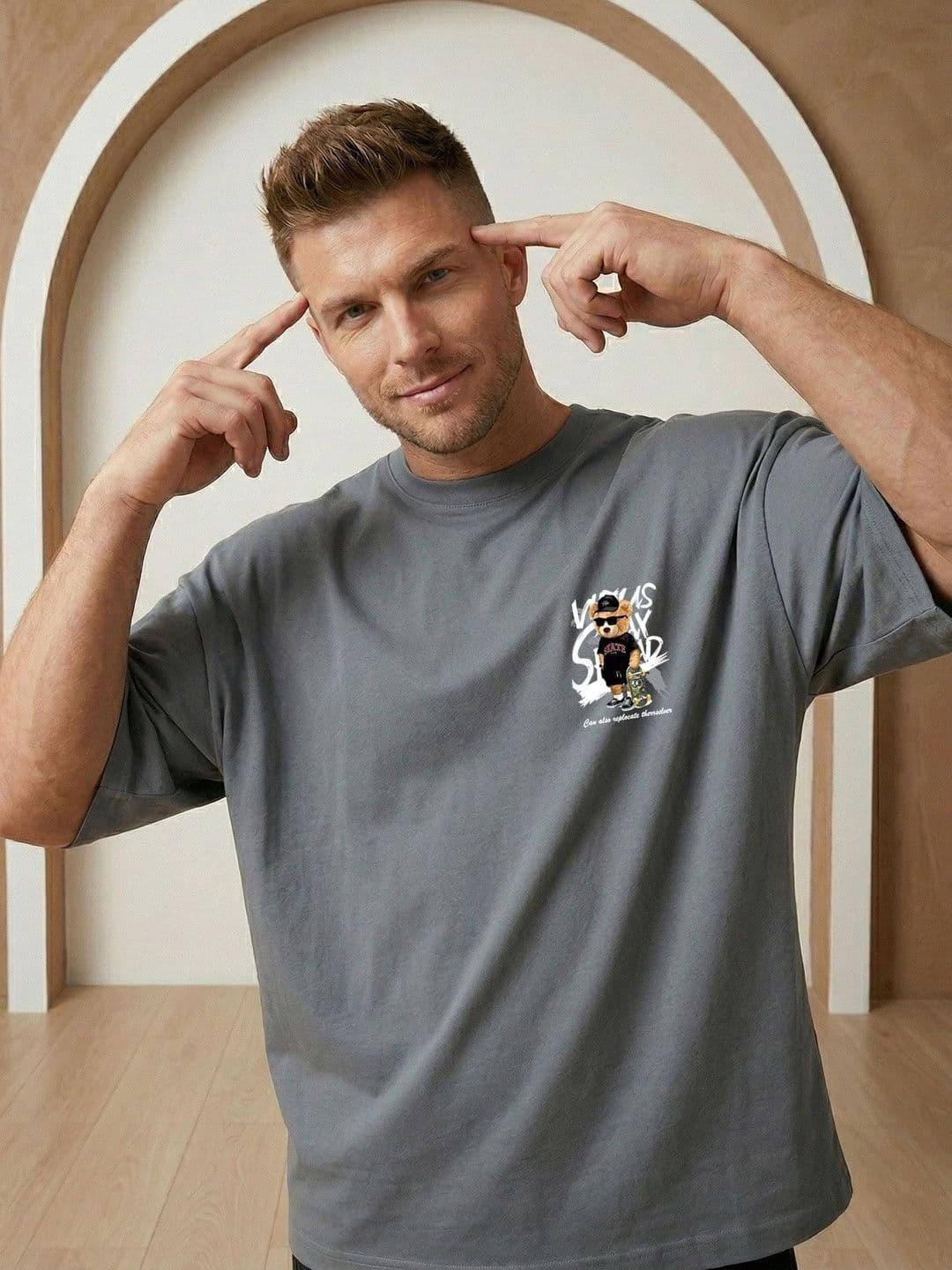 Manlino Men Printed Pure Cotton T-shirt thumbnail 6