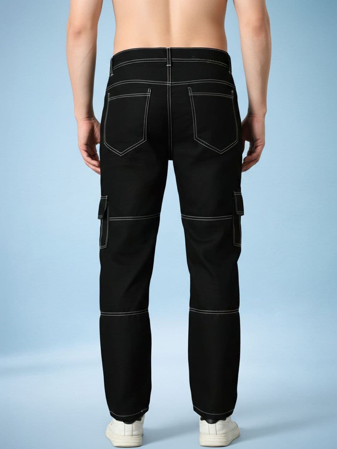 Kook N Keech Men Classic Relaxed Fit Mid-Rise Stretchable Jeans thumbnail 2