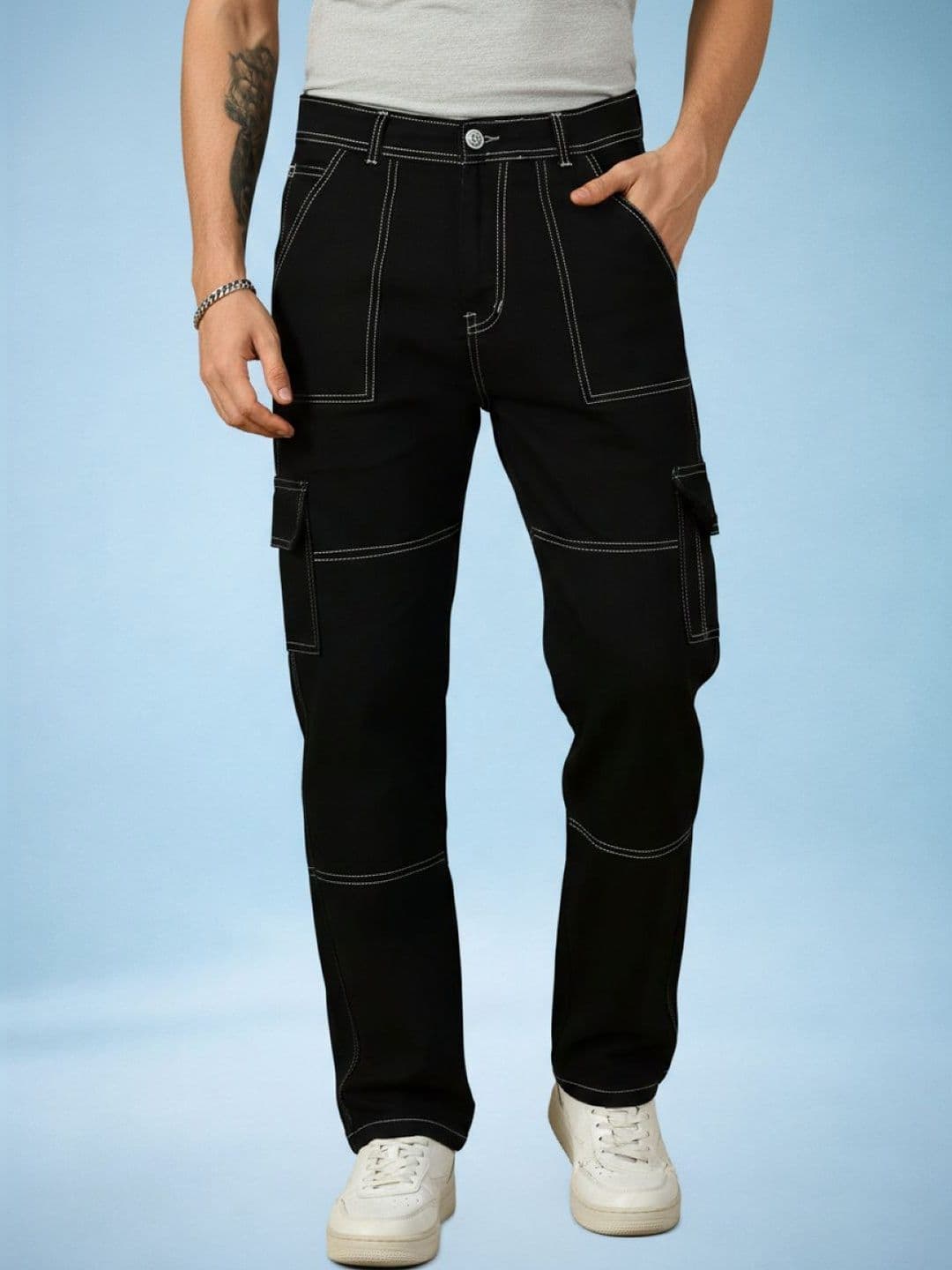 Kook N Keech Men Classic Mid-Rise Stretchable Jeans - view 1