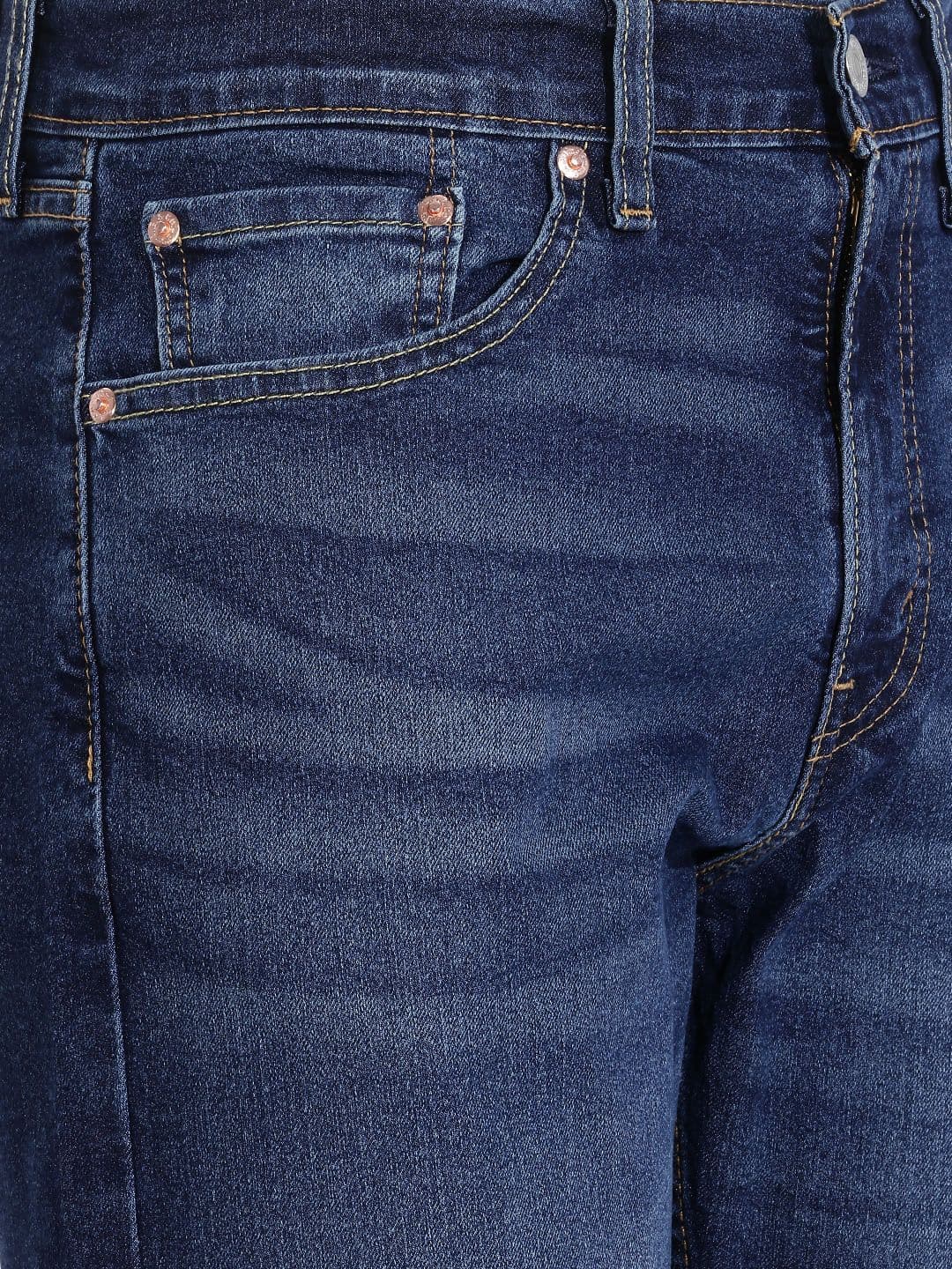 Levis Men 505 Straight Fit Stretchable Jeans thumbnail 4