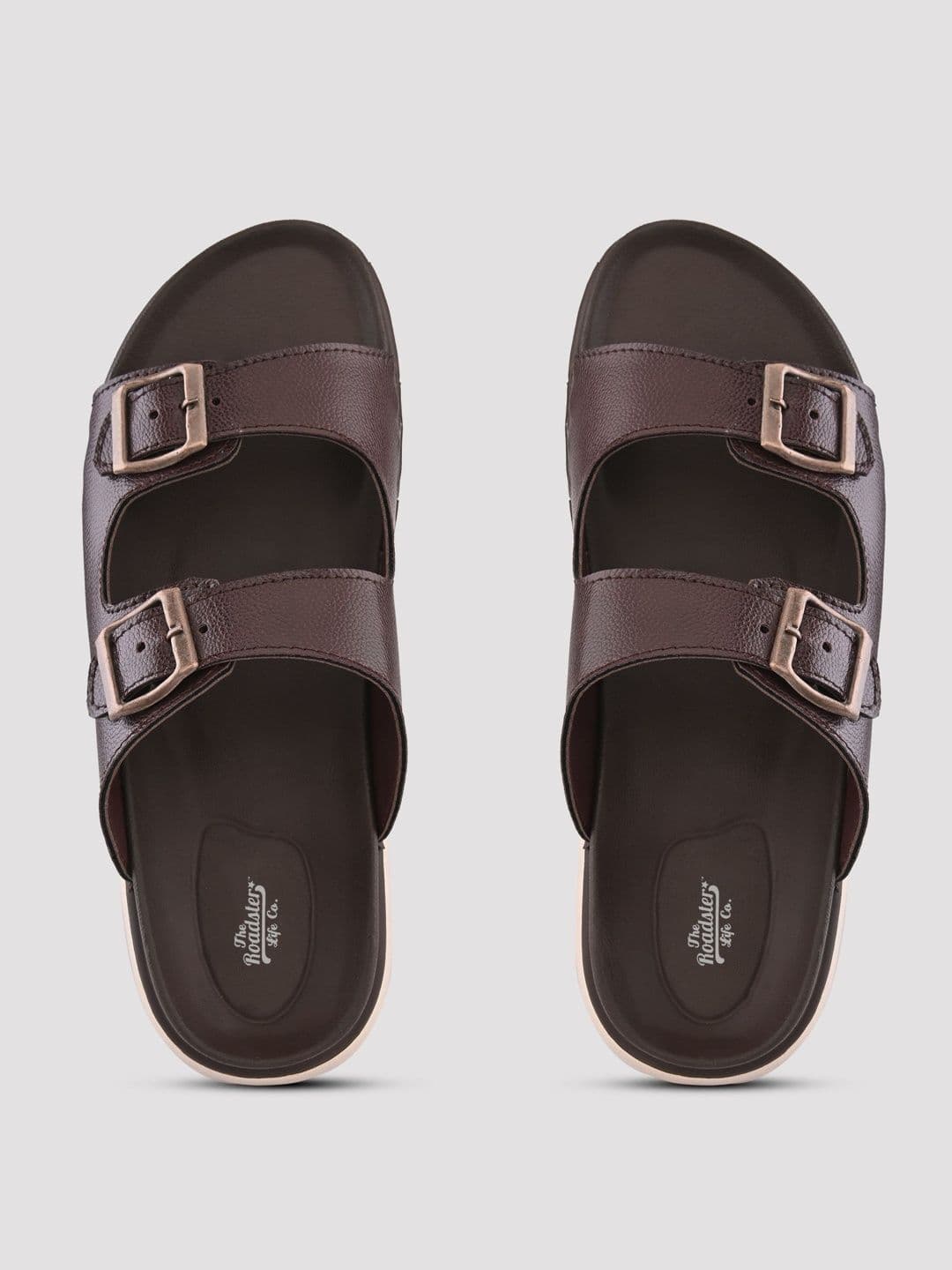 The Roadster Lifestyle Co Men Open Back Buckle Details Comfort Sandals thumbnail 5