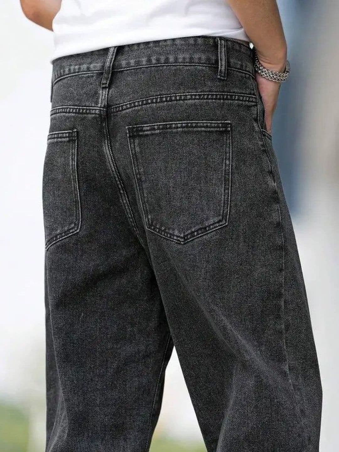 CLYVER Men Straight Fit Mid-Rise Light Fade Jeans thumbnail 2