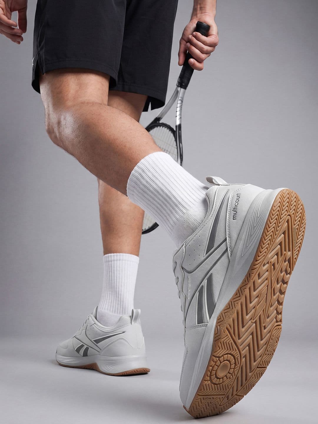 Reebok Multi Court Men Lace-Ups Badminton Sports Shoes thumbnail 7