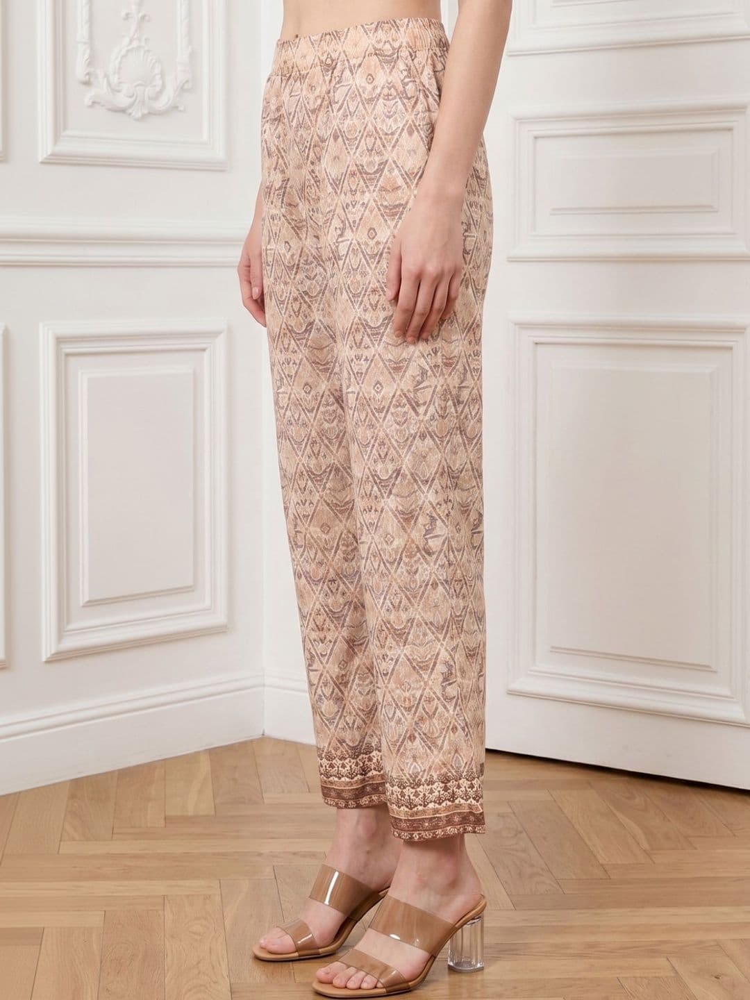 AURELIA Women Ethnic Motifs Printed Ethnic Palazzos thumbnail 4