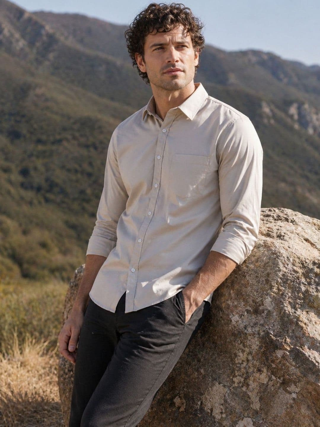 The Roadster Lifestyle Co Cotton Spread Collar Full Sleeves Shirt thumbnail 6