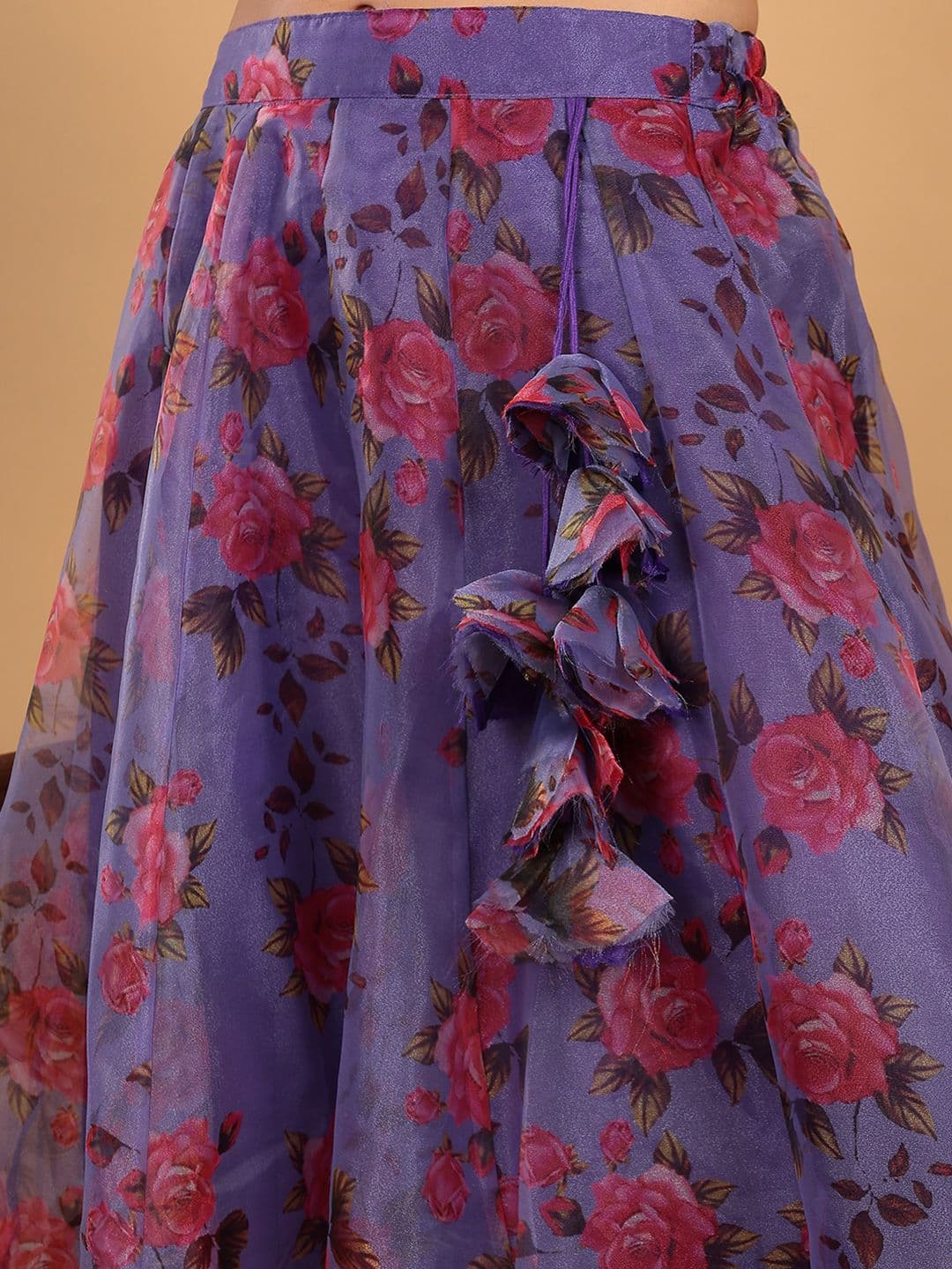 Frolic Rolic Floral Printed Lehenga & Silk Blouse Set with Dupatta thumbnail 2