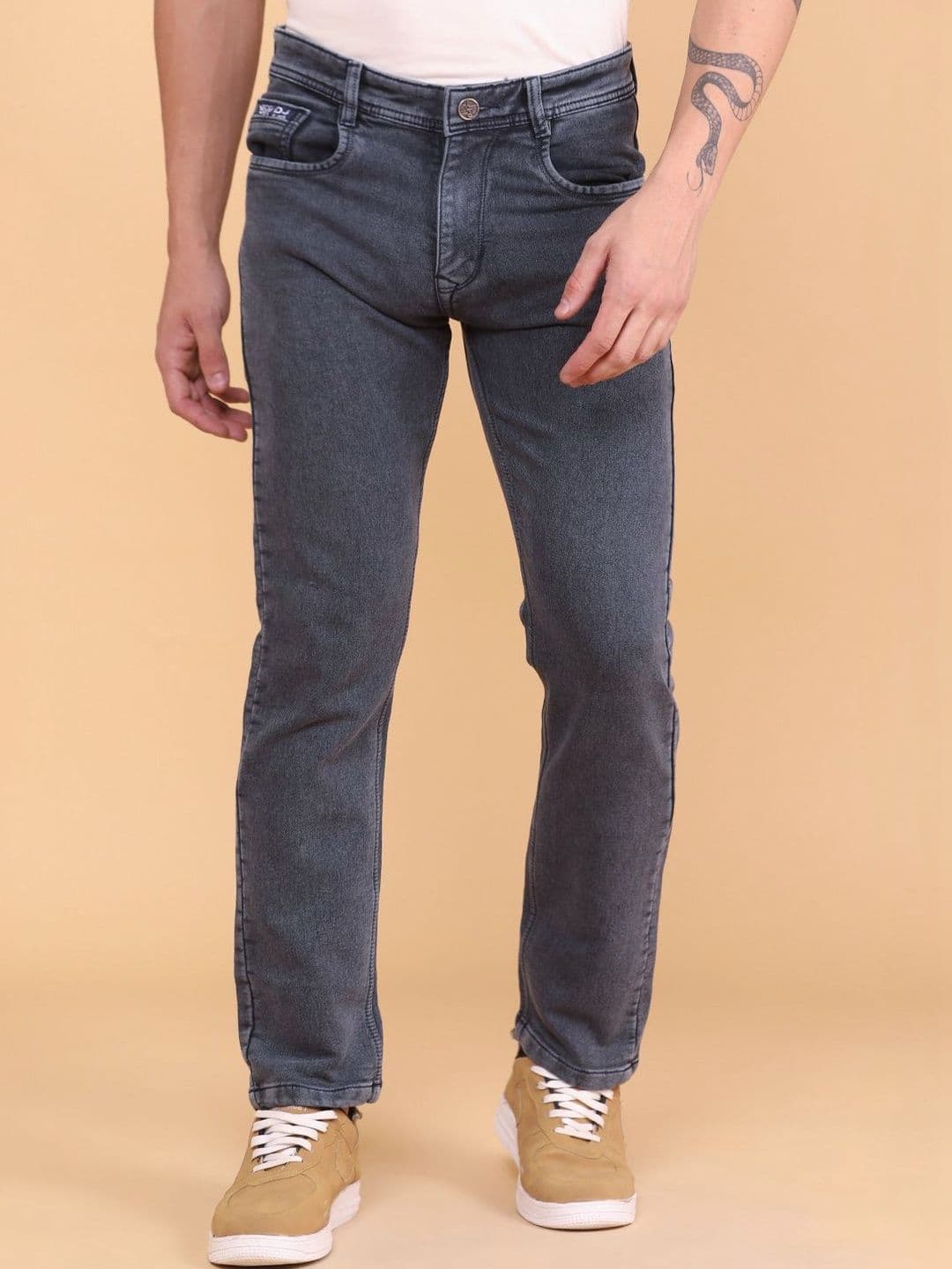 V-Mart Men Slim Fit Mid-Rise Light Fade Jeans
