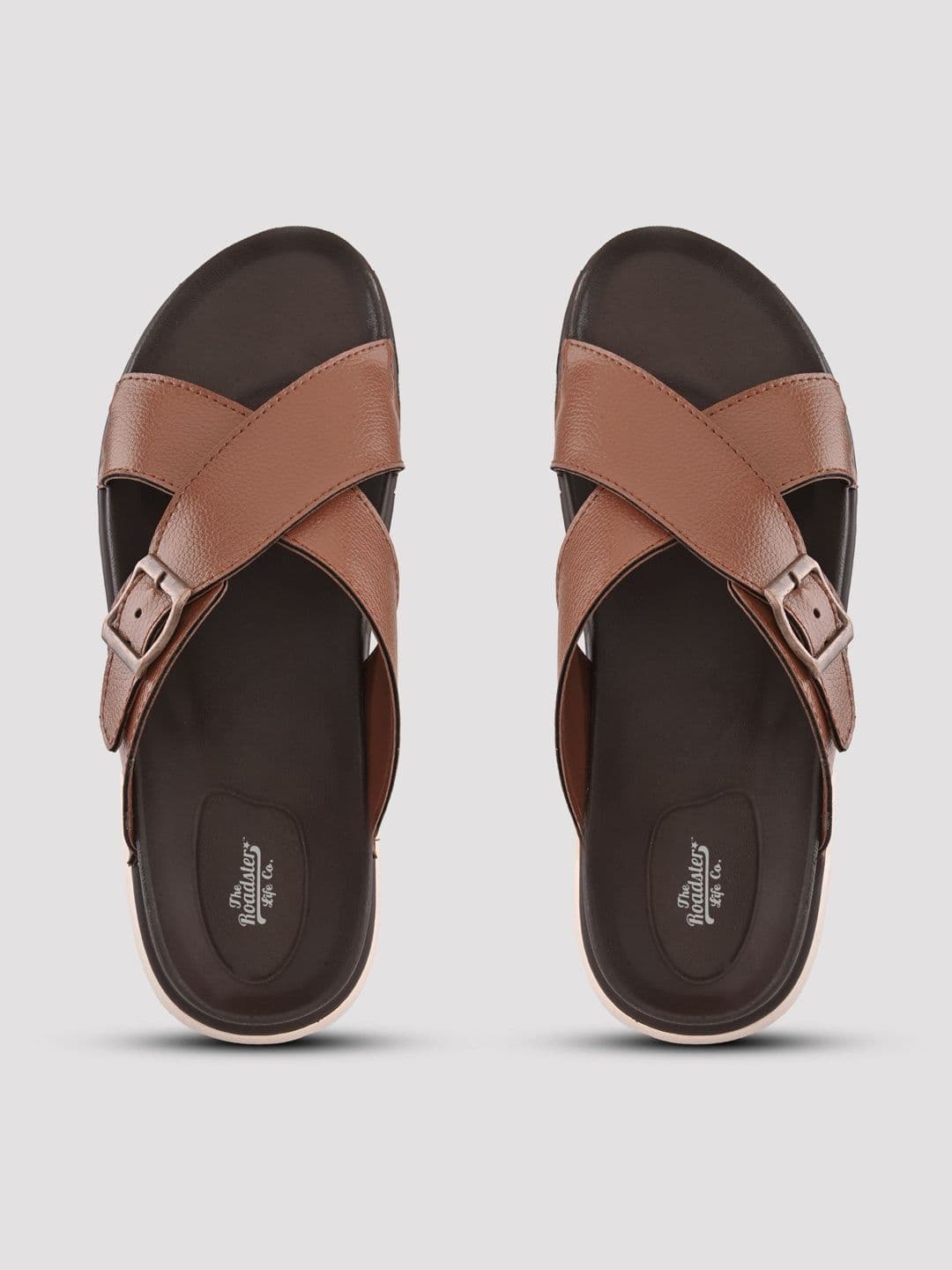 The Roadster Lifestyle Co Men Open Back Buckle Details Comfort Sandals thumbnail 6