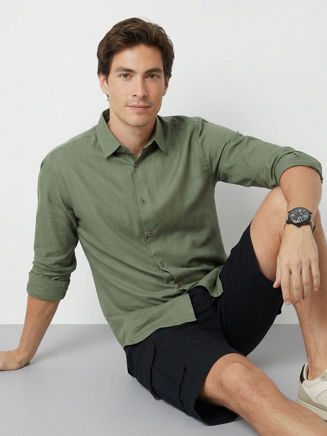 Mast & Harbour Spread Collar Casual Shirt - view 1