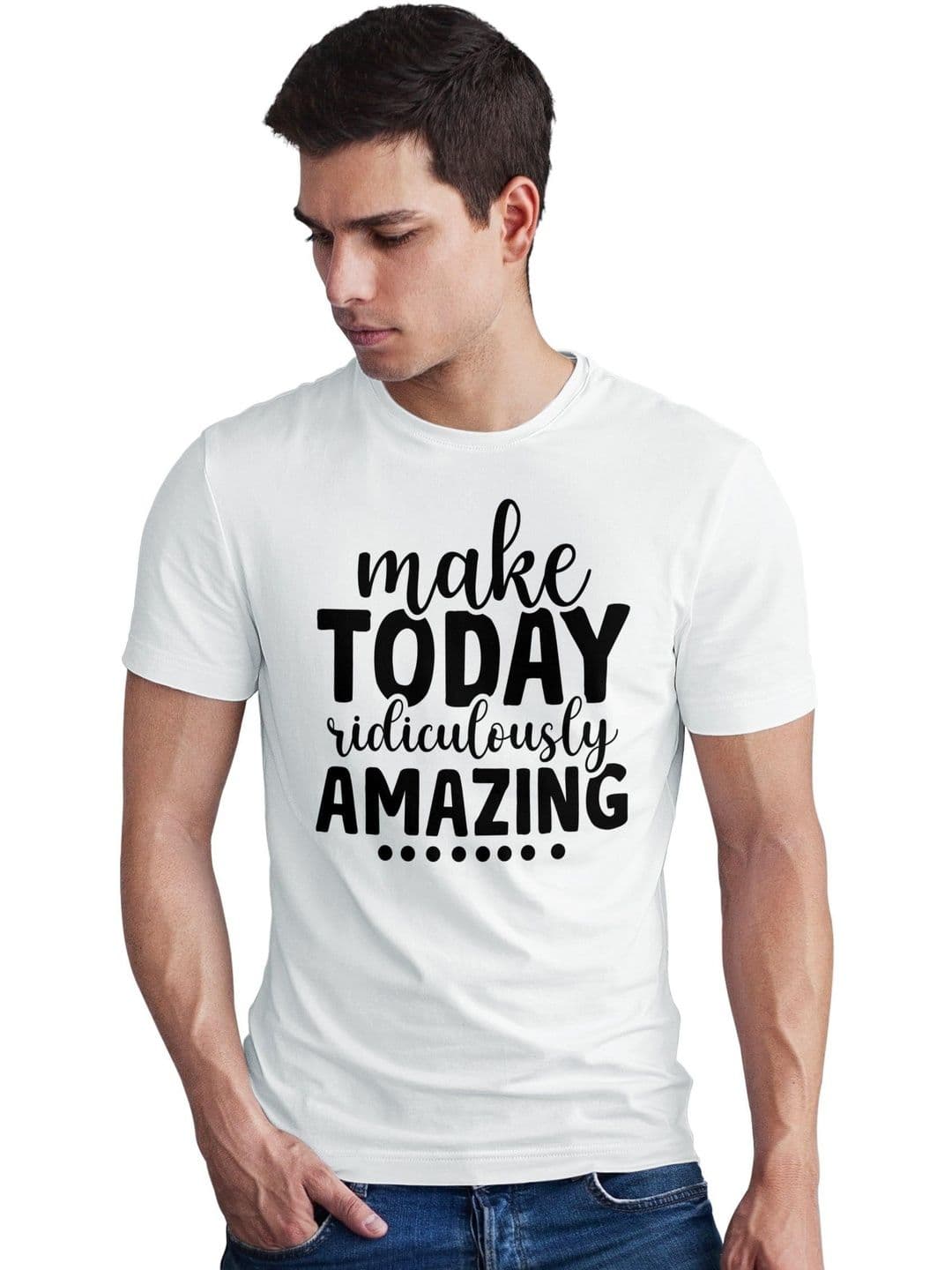 Seekbuylove Men Typography Printed Bio Finish T-shirt - view 1