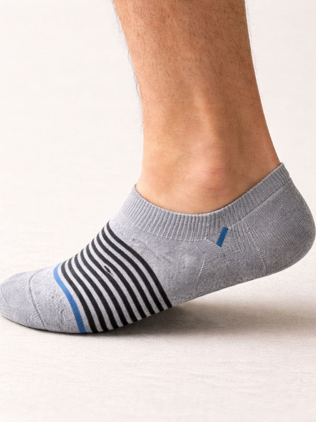 Blacktank Men Pack of 3 Cotton Striped Shoe Liners Socks thumbnail 4