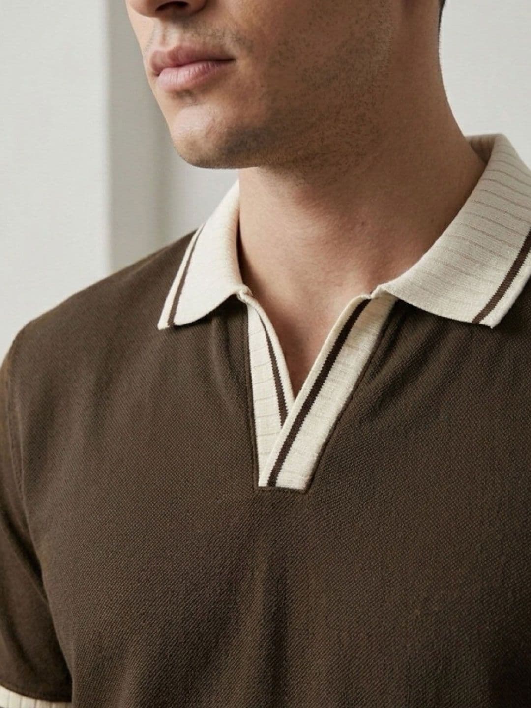 STEVE STATUS Men Polo Collar T-shirt thumbnail 4