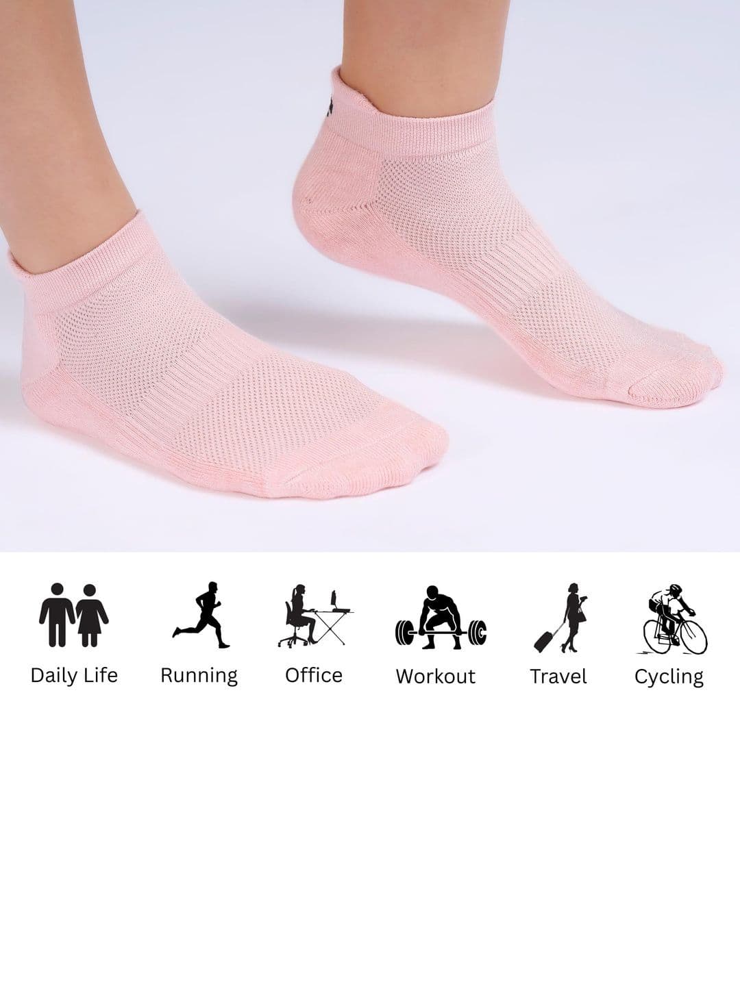 ECO SYNC Men Pack of 6 Patterned Ankle Length Socks thumbnail 4