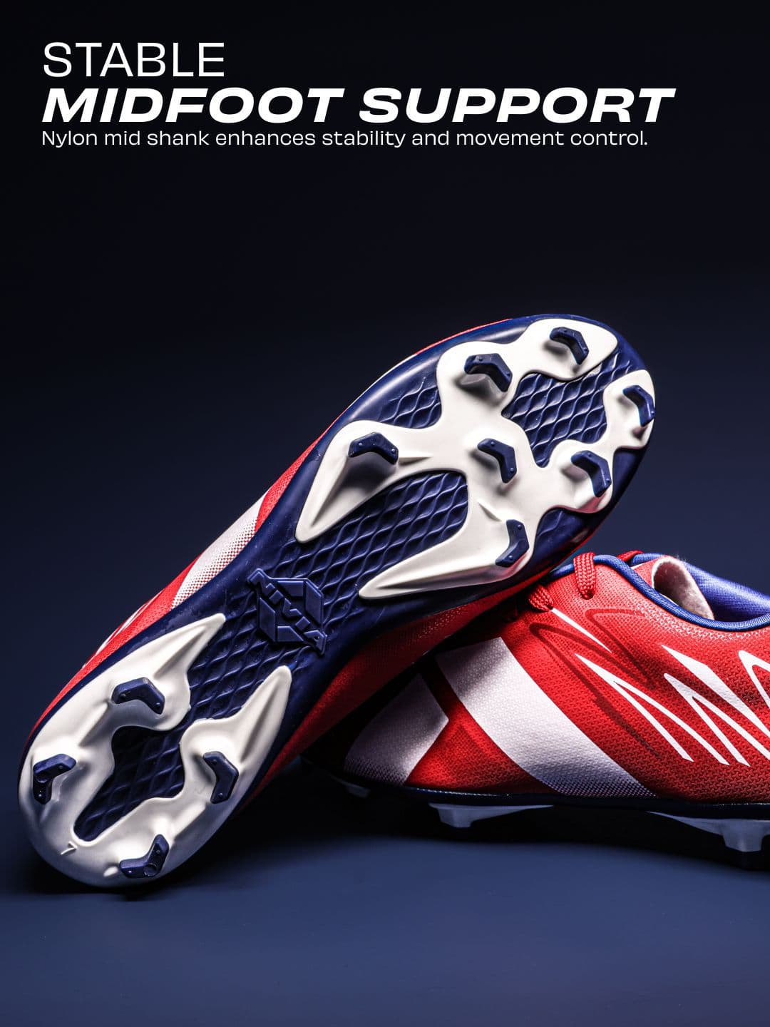 NIVIA Country Color WC Studs 3D TPU Upper with TPU Sole For Firm Football Shoes thumbnail 3