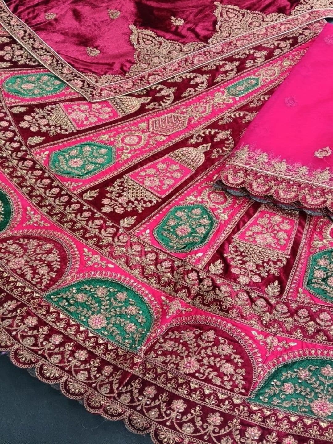 JIYANA WOMENS CHOICE Embroidered Semi-Stitched Lehenga & Unstitched Blouse With Dupatta thumbnail 4