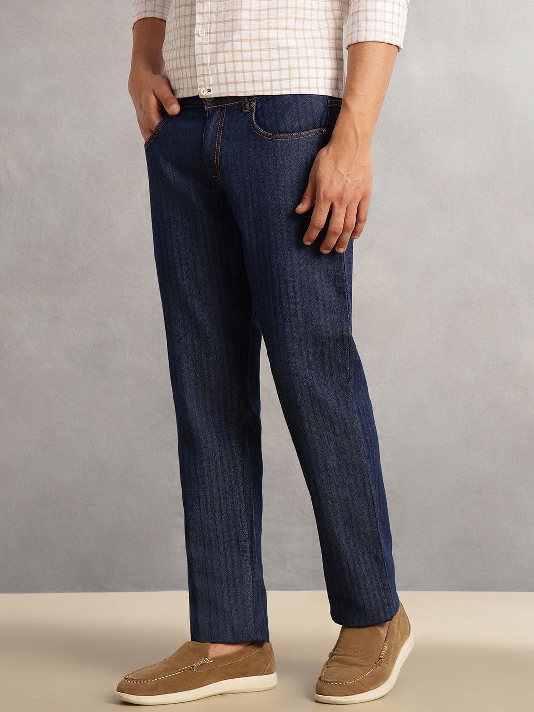 Thomas Scott Men Comfort Relaxed Fit Mid-Rise Jeans thumbnail 3