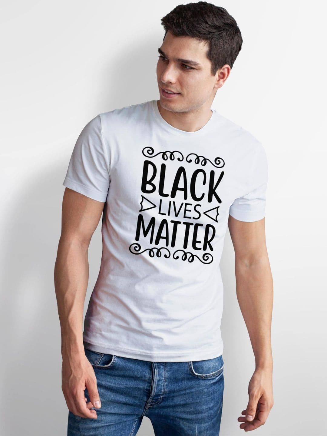 Seekbuylove Men Typography Printed Bio Finish T-shirt thumbnail 4
