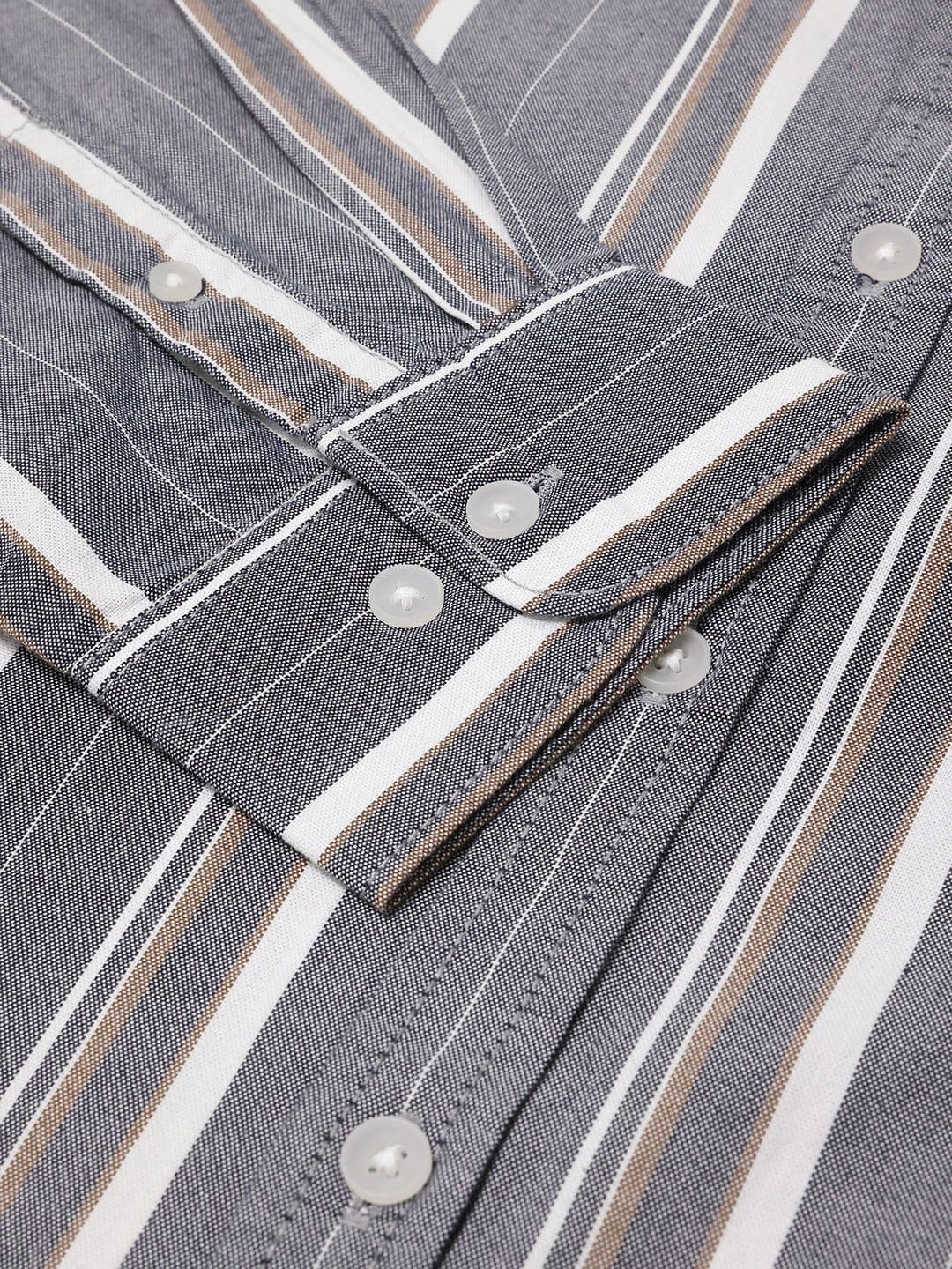 THE SHIRT CODE Striped Casual Shirt thumbnail 8