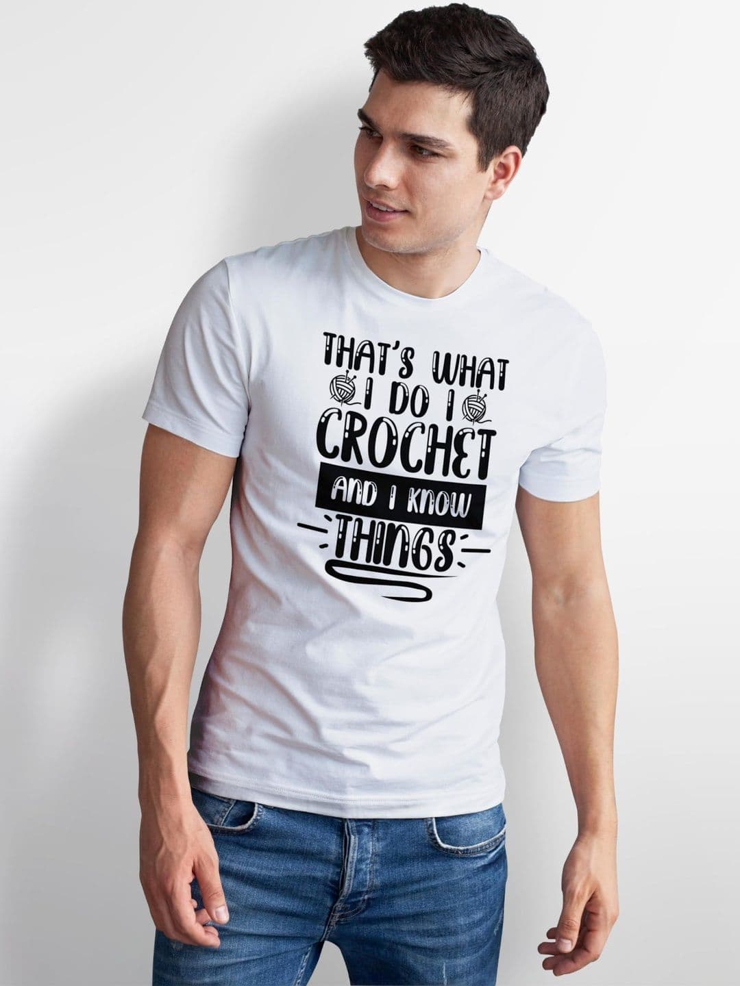 Seekbuylove Men Typography Printed Bio Finish T-shirt thumbnail 5
