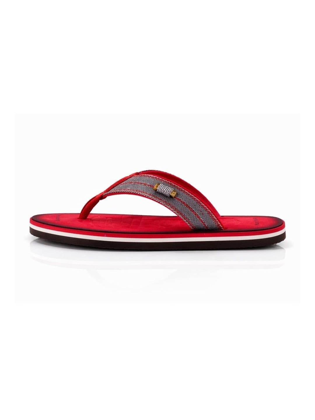 GRX Men Colourblocked Rubber Thong Flip-Flops thumbnail 5