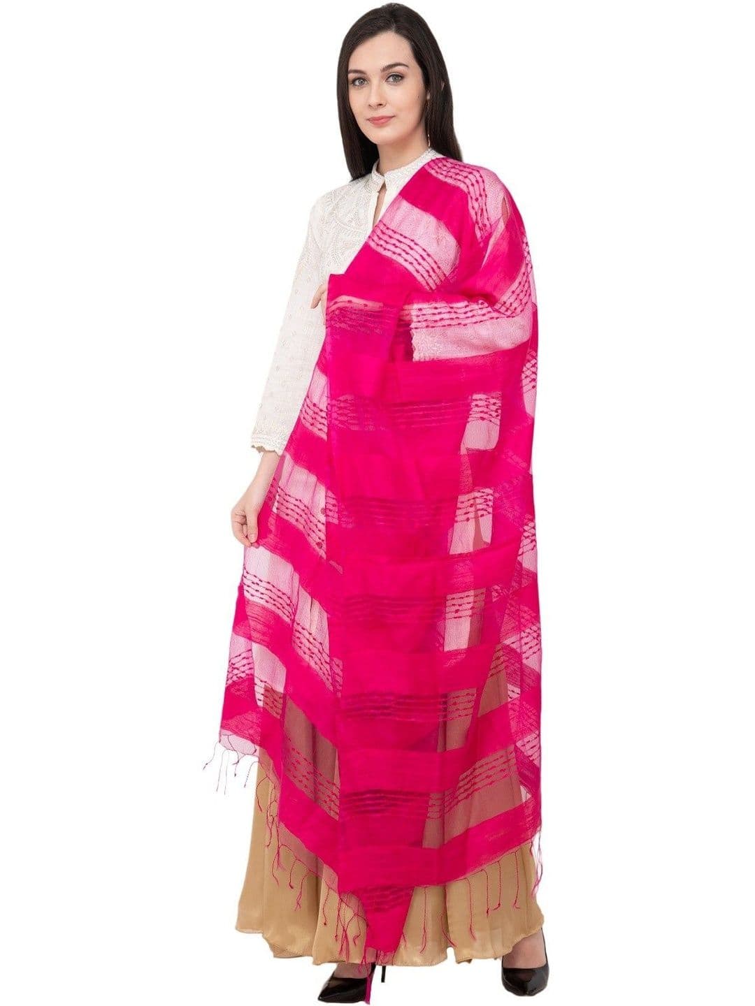 A R SILK Woven Design Dupatta thumbnail 5