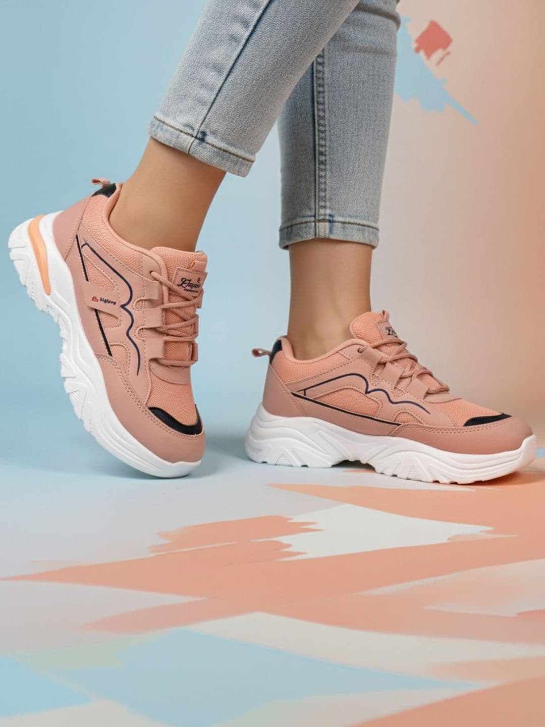 WILD LEOPARD Women Mesh Training or Gym Non-Marking Shoes thumbnail 6
