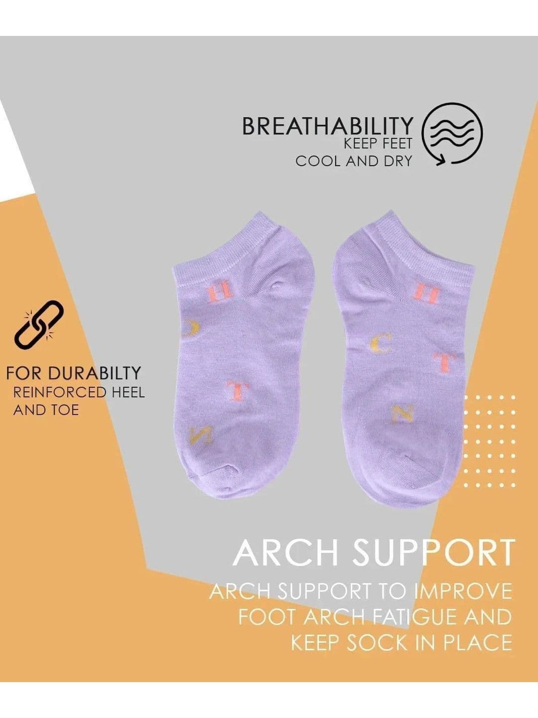 Blacktank Men Pack of 5 Cotton Patterned Ankle Length Socks thumbnail 2