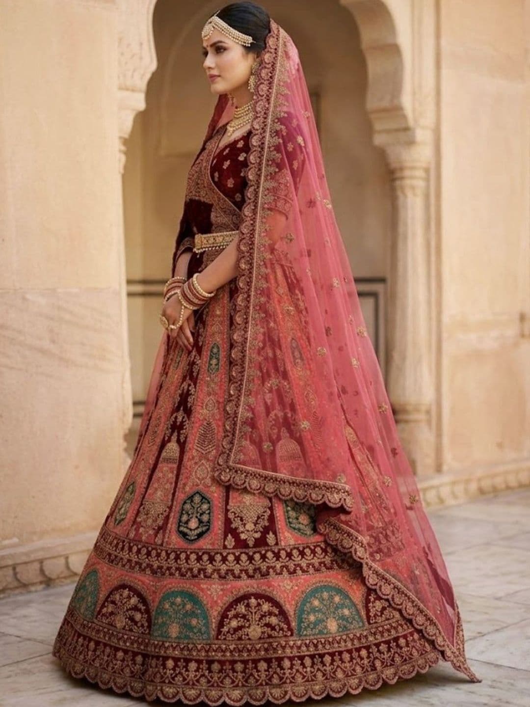 JIYANA WOMENS CHOICE Embroidered Semi-Stitched Lehenga & Unstitched Blouse With Dupatta thumbnail 2