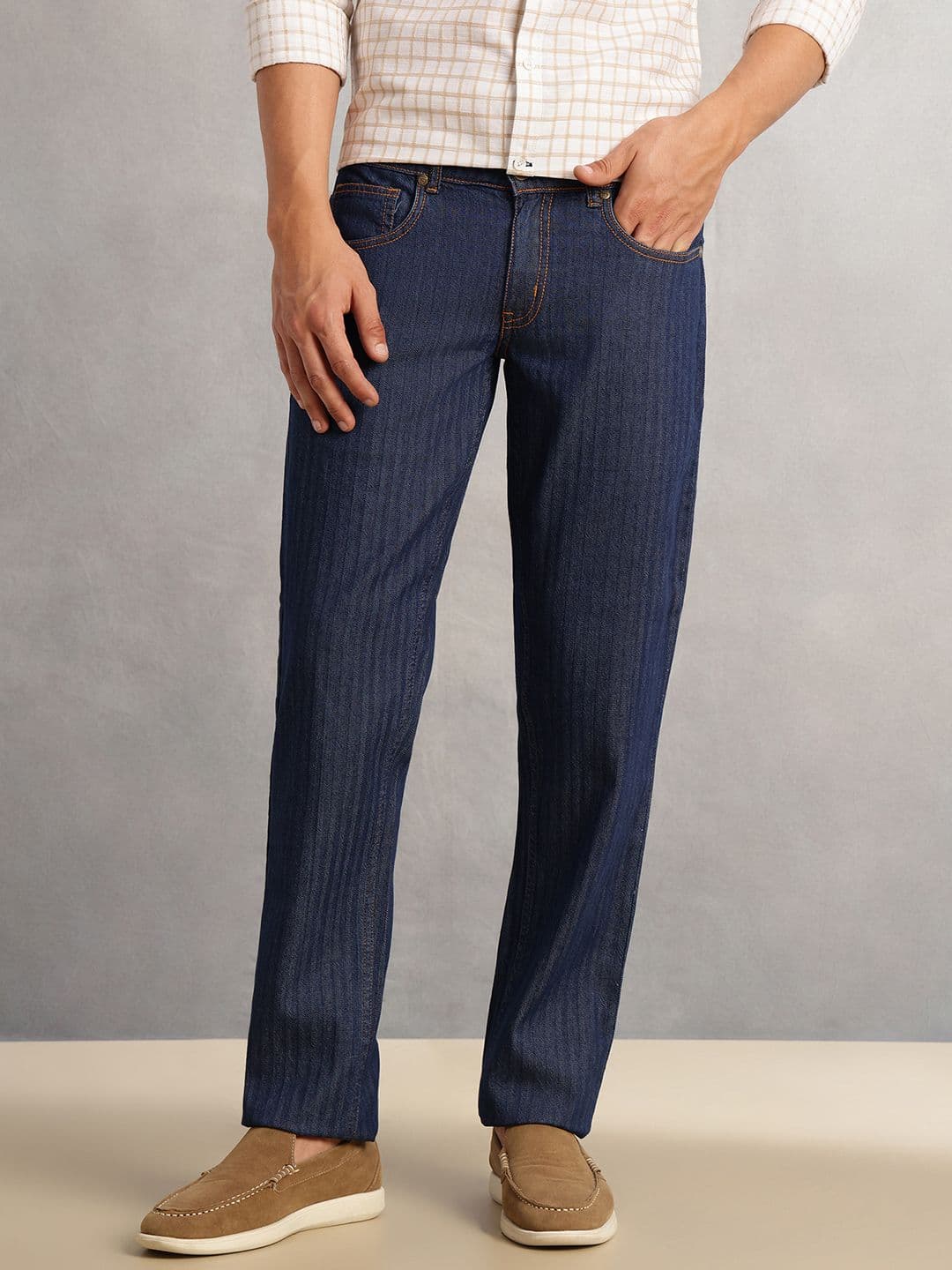 Thomas Scott Men Comfort Relaxed Fit Mid-Rise Jeans thumbnail 4