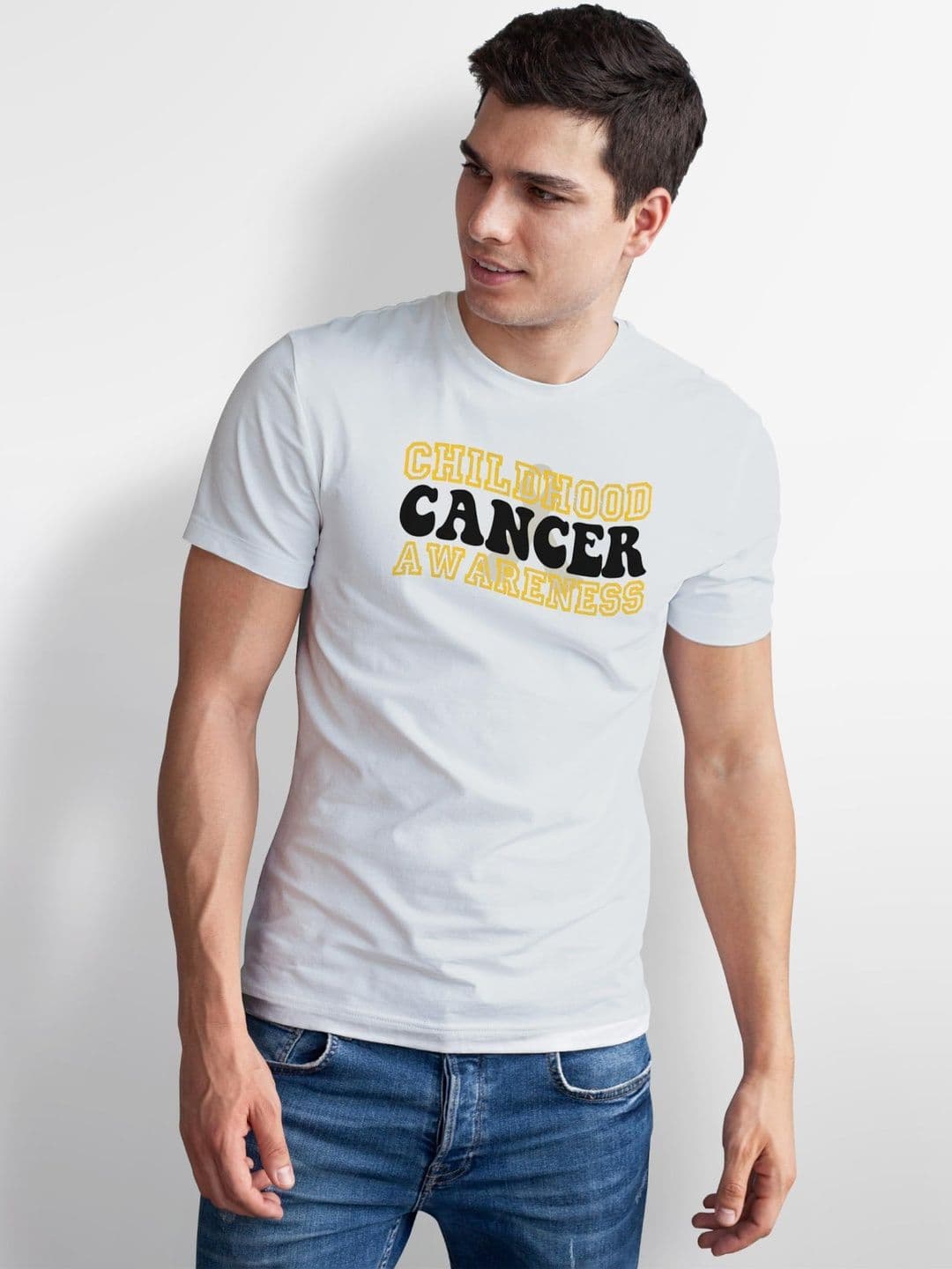 Seekbuylove Men Typography Printed Bio Finish T-shirt thumbnail 4