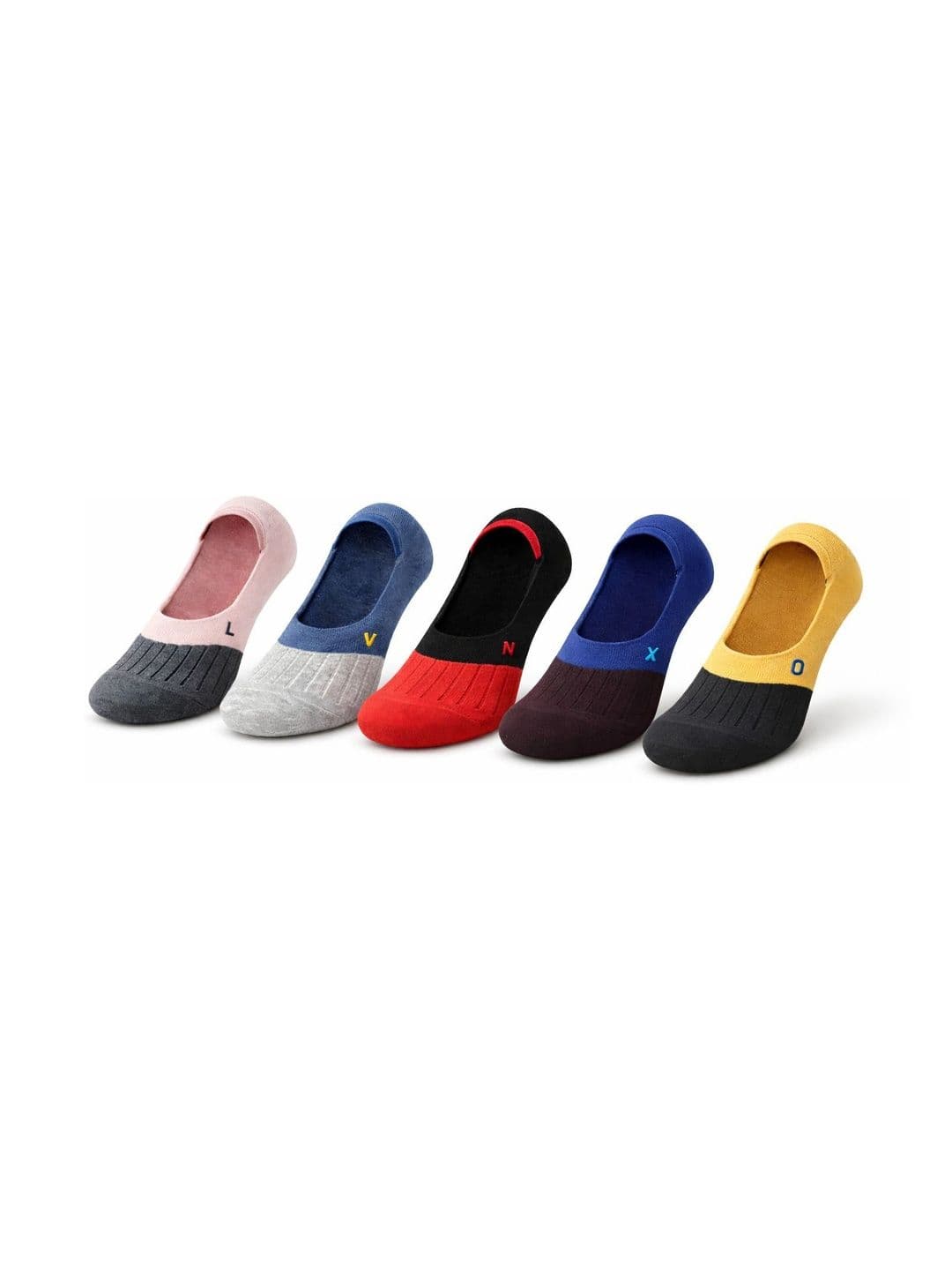 Blacktank Men Pack of 5 Cotton Colourblocked Shoe Liners Socks thumbnail 5