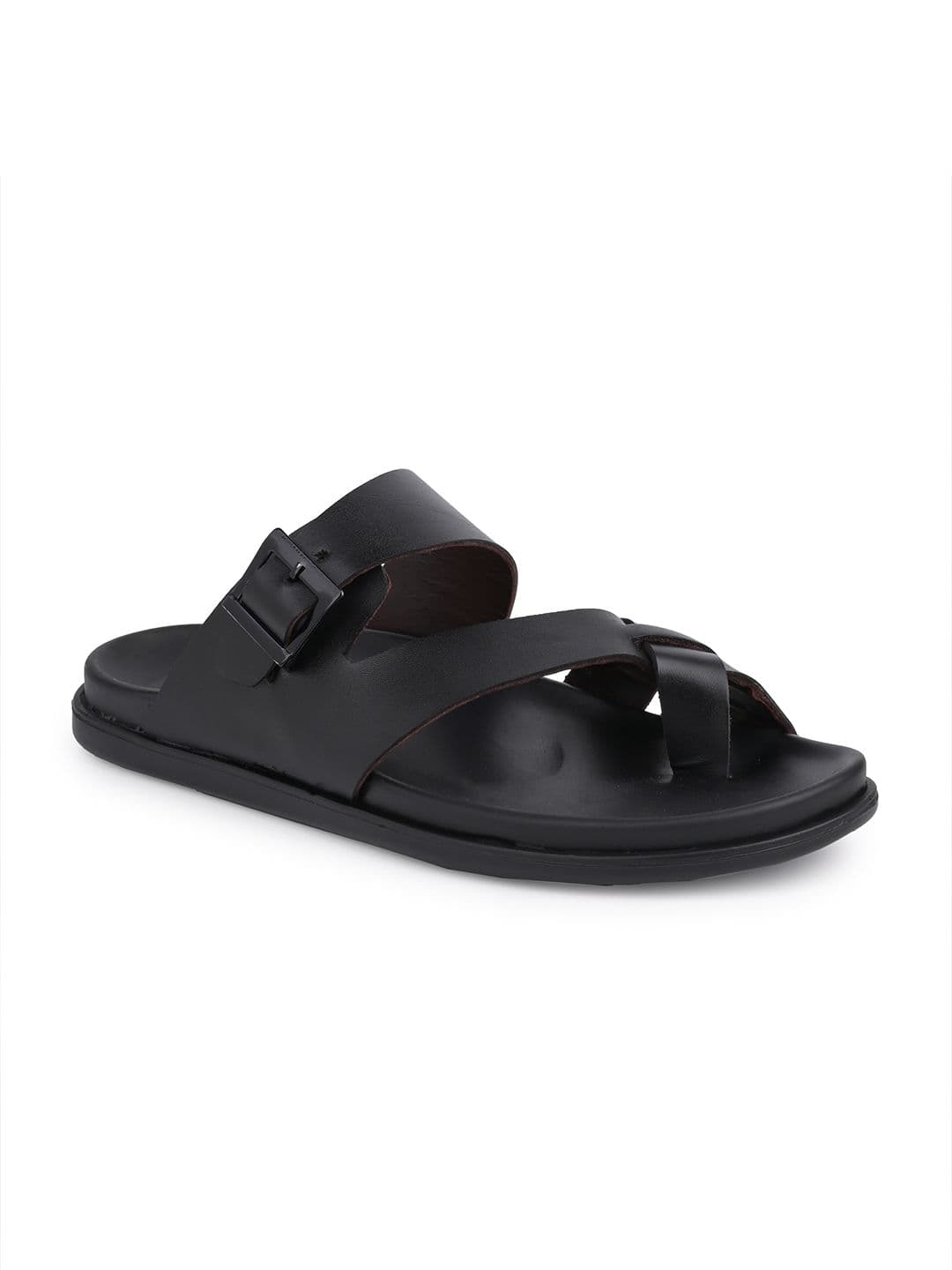 HERE&NOW Men Leather Comfort Sandals thumbnail 3