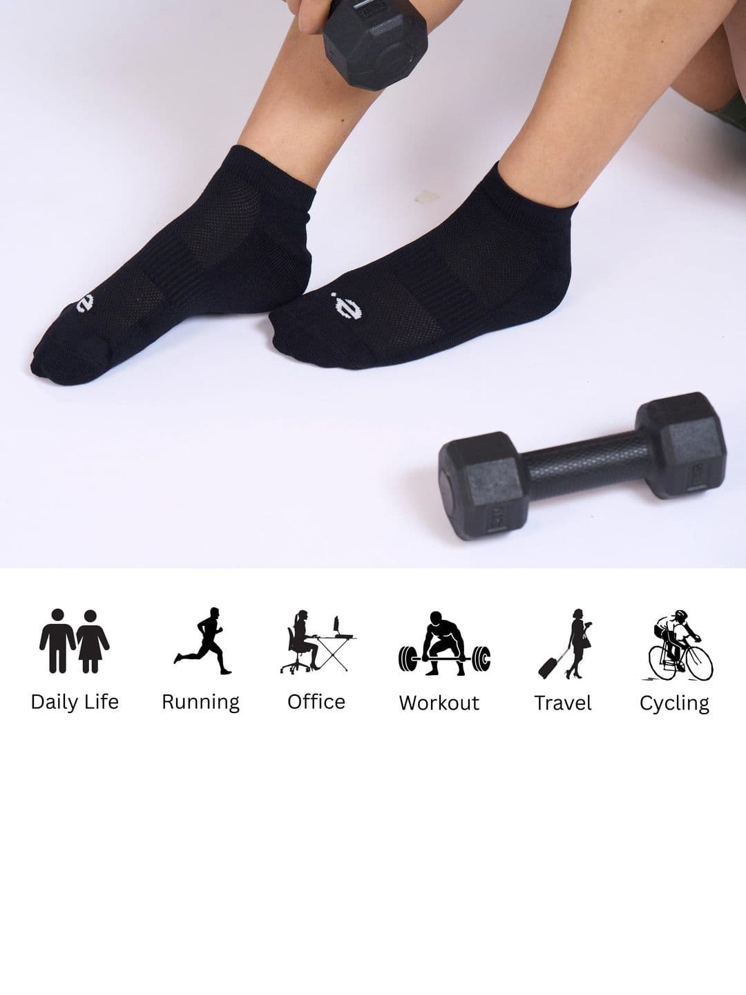 ECO SYNC Men Pack of 6 Patterned Ankle Length Socks thumbnail 5